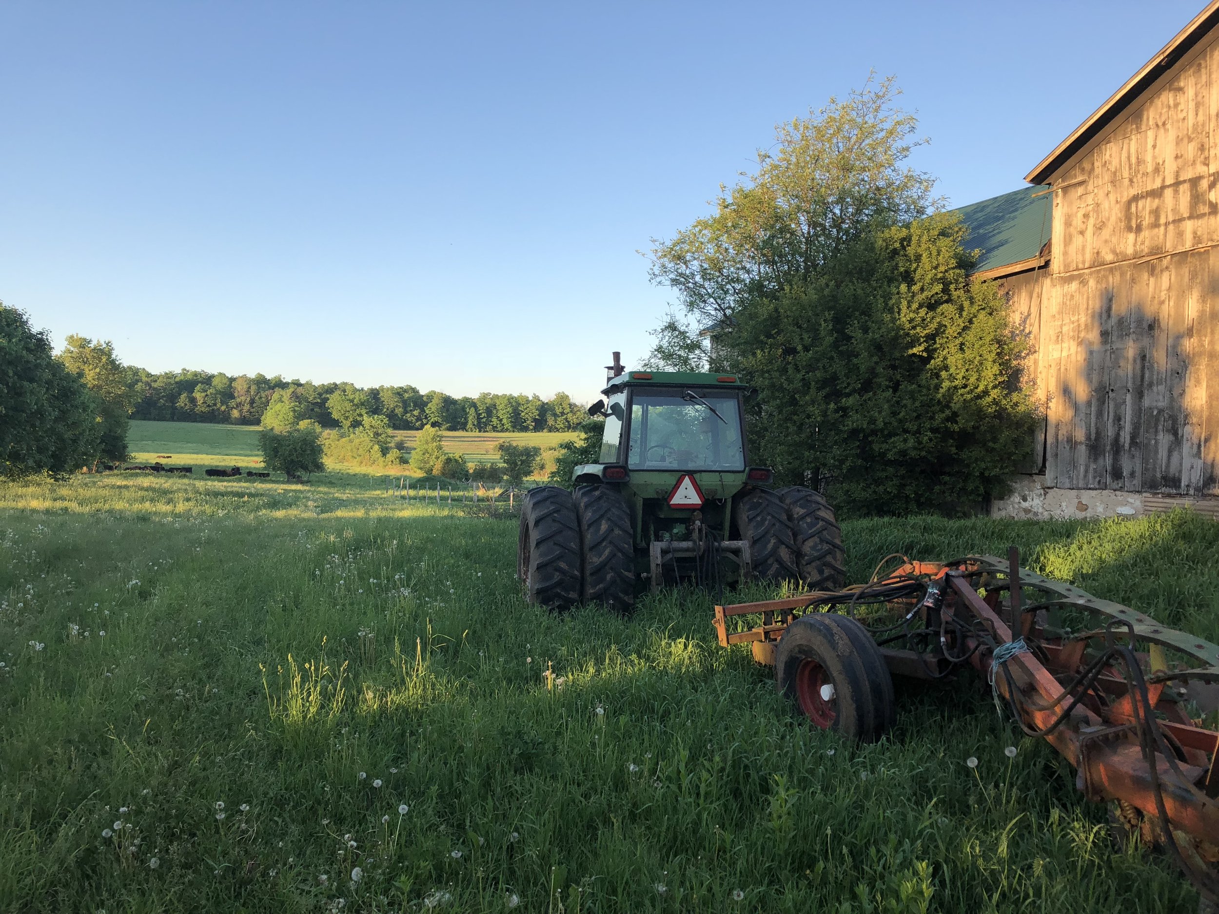 tractor, barn, pasture.JPG
