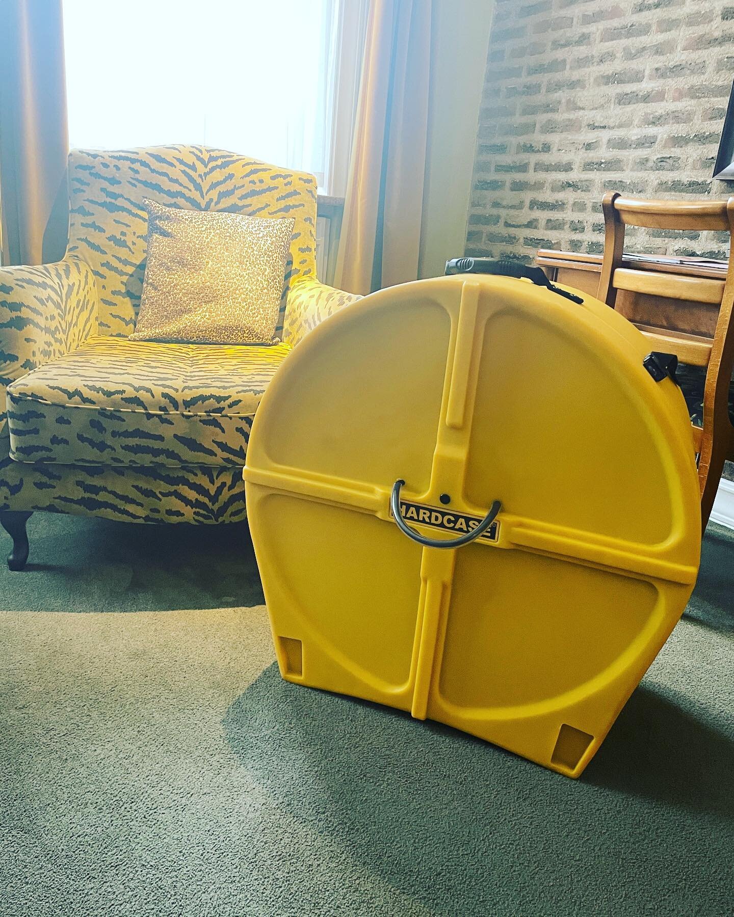 Thanks to @hardcase_drum_cases for a snazzy new travel case (in Yellow of course 🔆). Where to next?