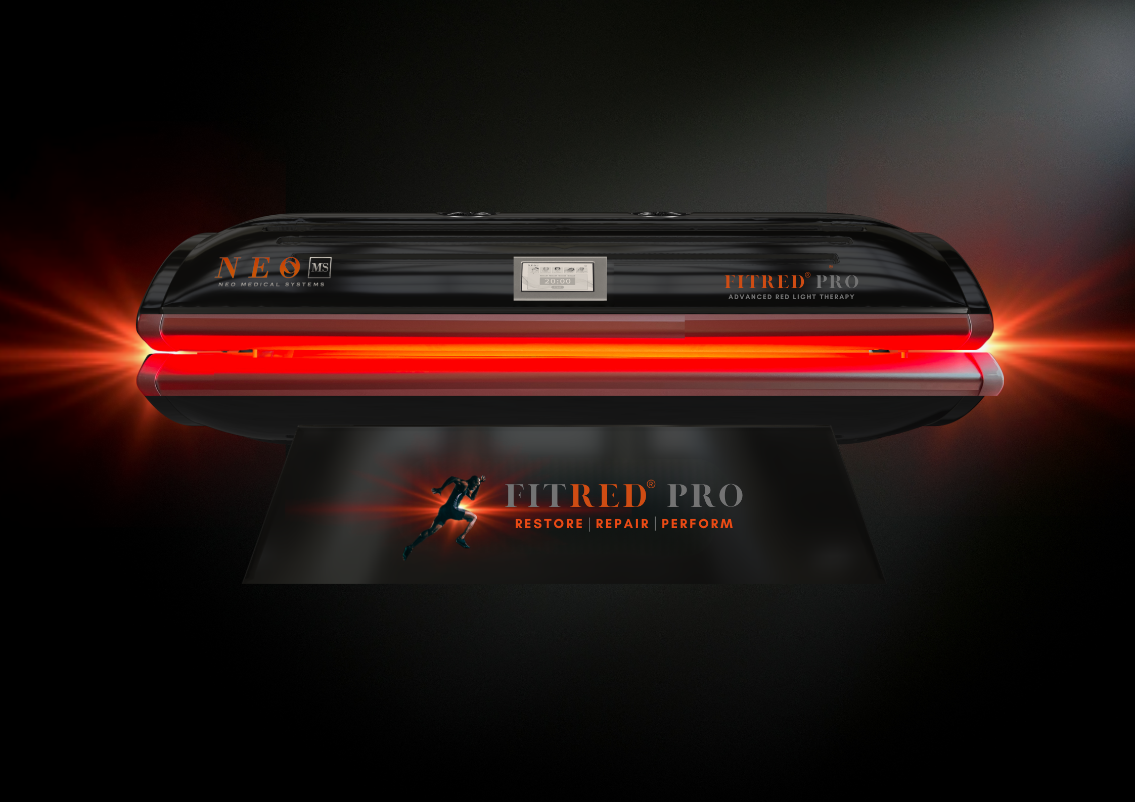 FitRed Pro, full-body red light therapy bed for sport recovery