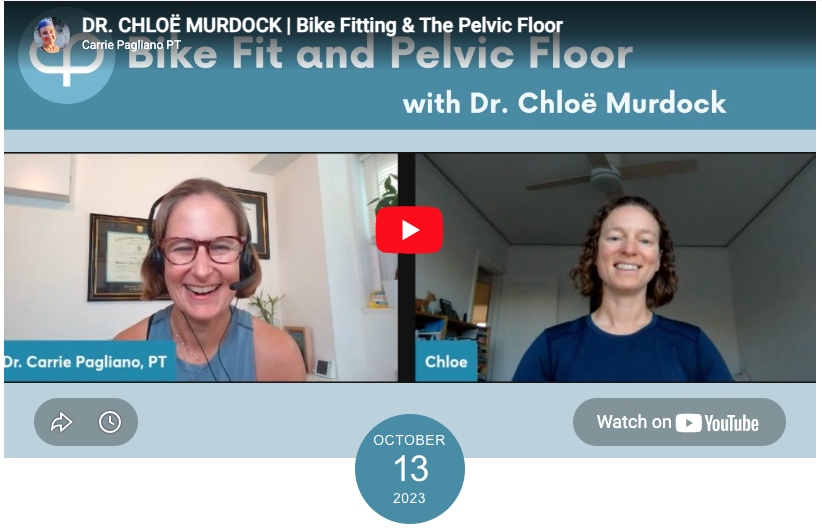 DR. CHLOË MURDOCK- Bike Fitting &amp; The Pelvic Floor