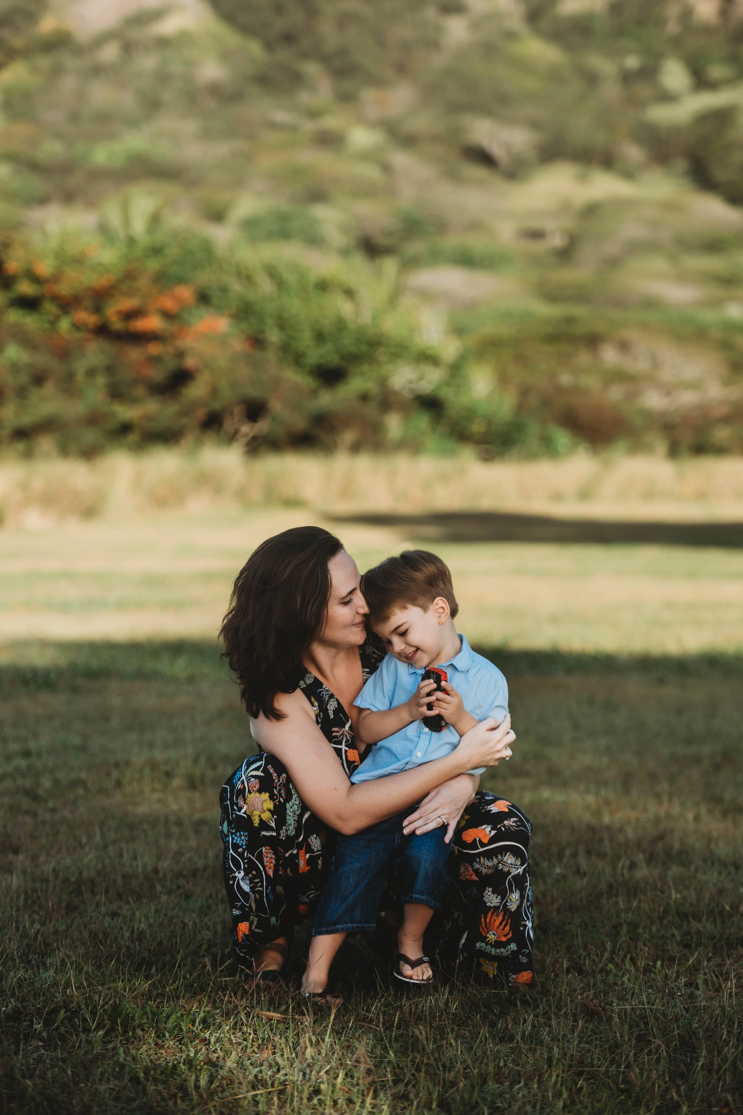 Family of 4 Session at Kualoa Regional Park, Oahu Photographer