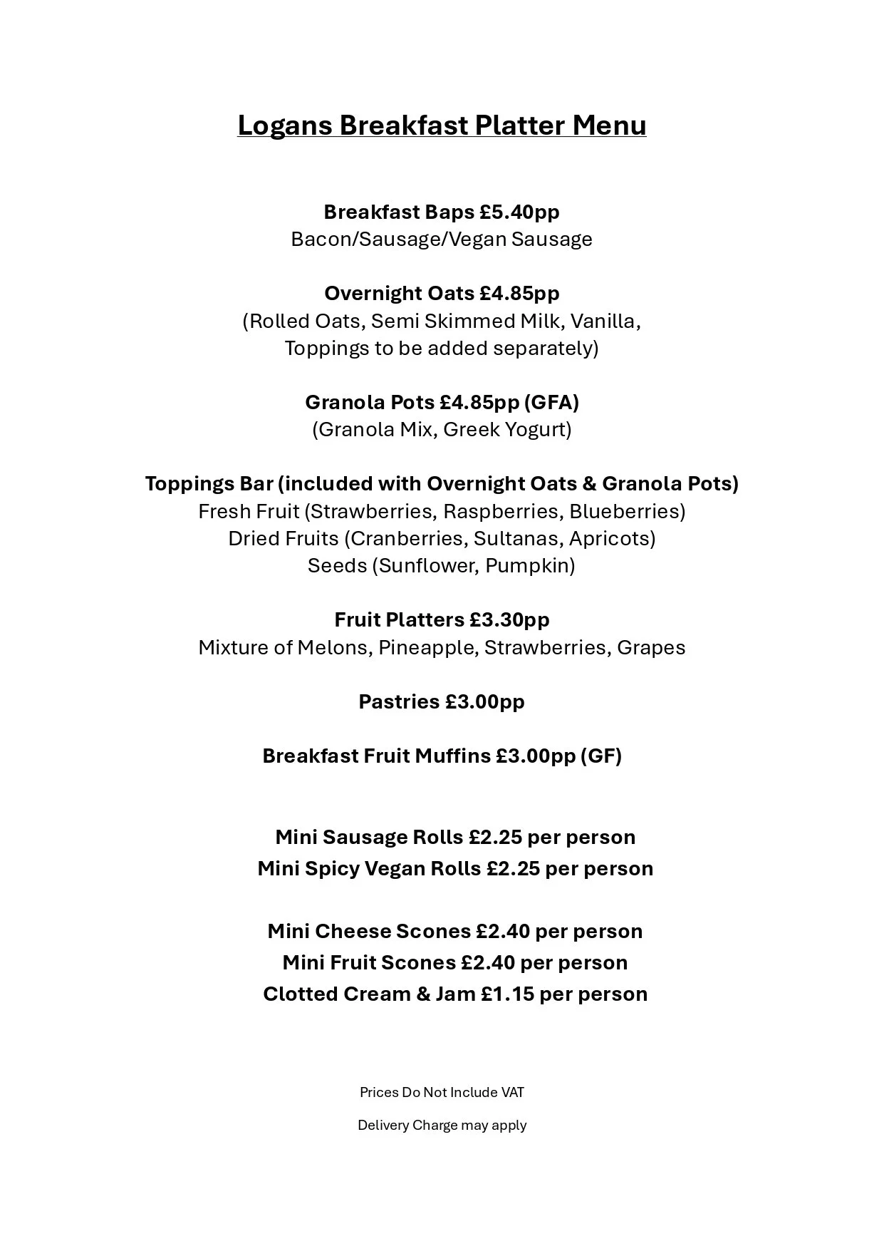 Breakfast Catering Aug 26