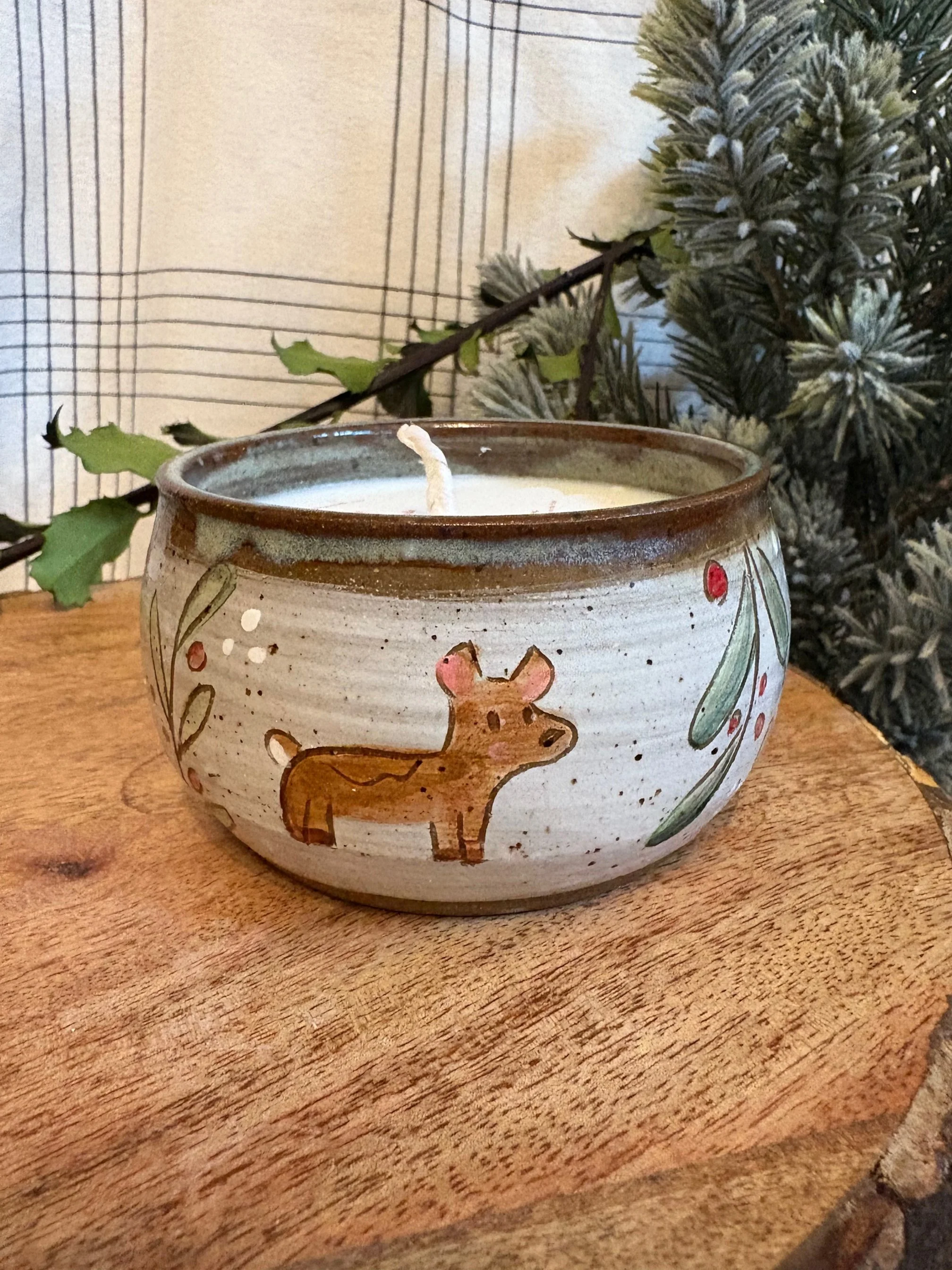 Winter Doe Candle