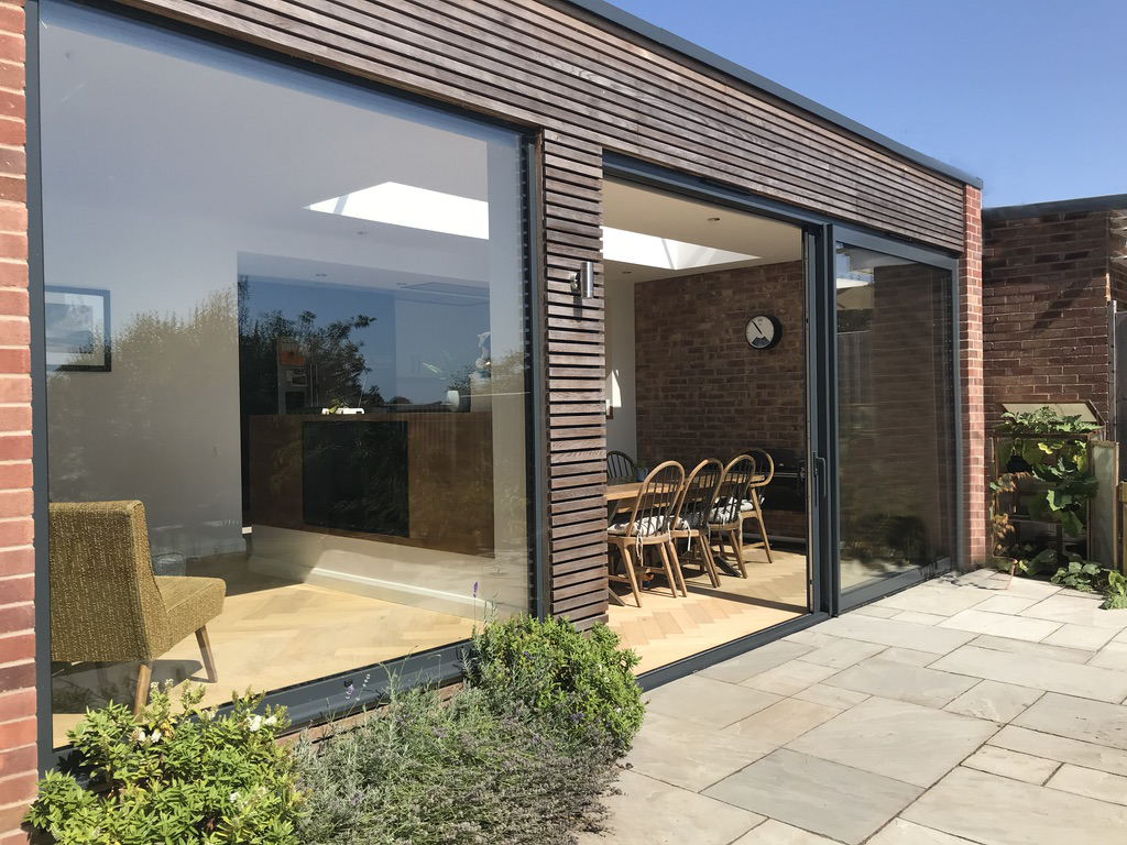 Picture window and all height opening patio door