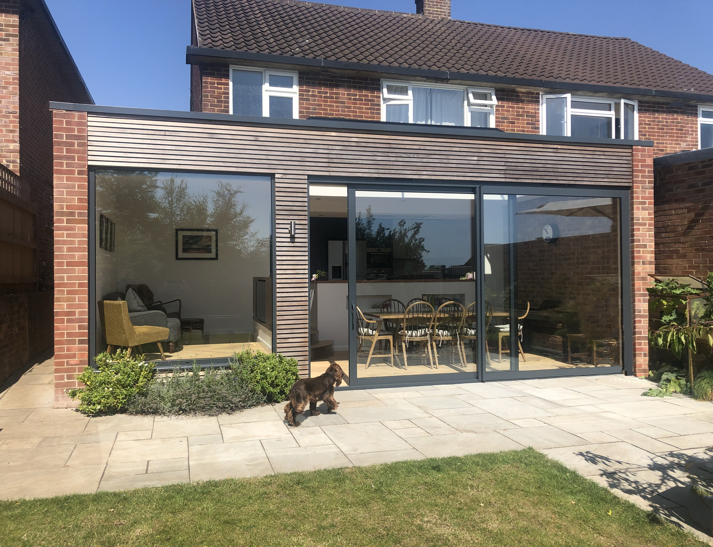 Single storey kitchen extension