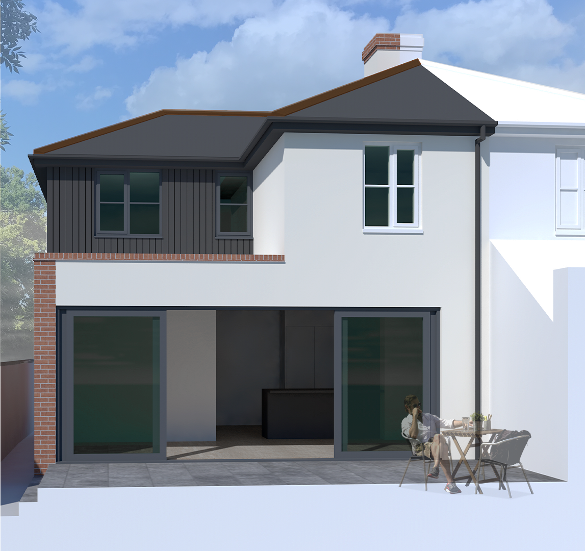 Madiera Villas Kings Worthy House extension Back.png