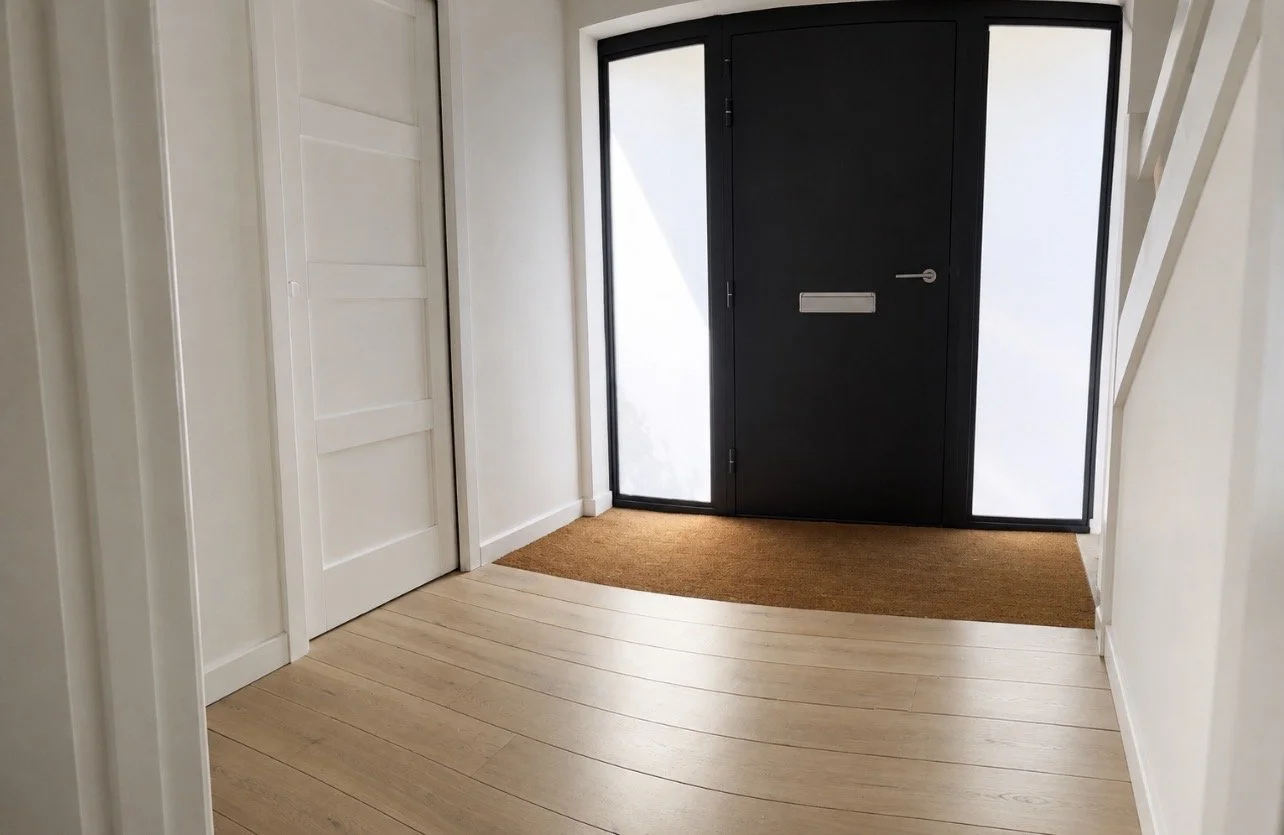 View of new front door to 17 Priors Dean Road