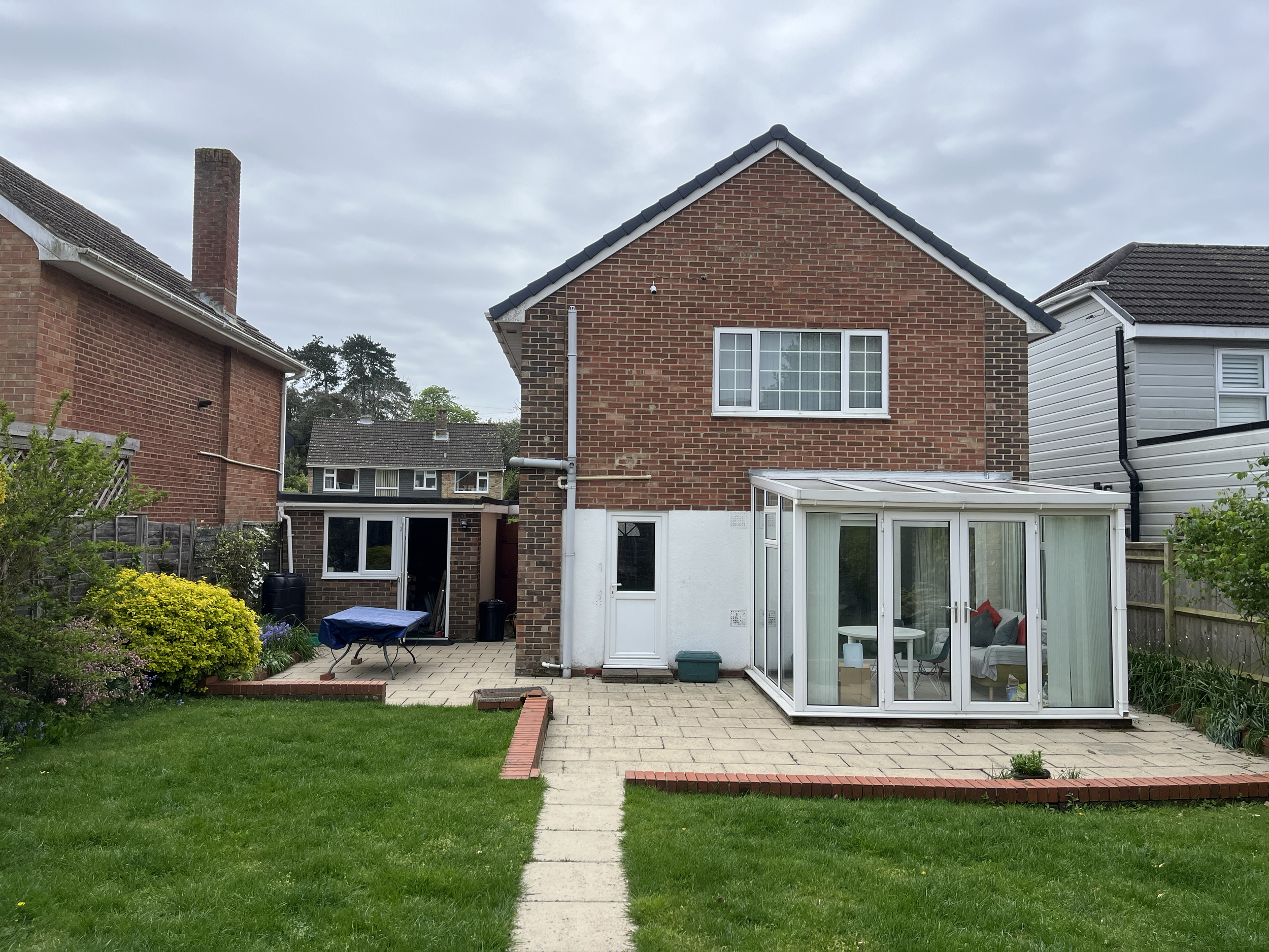 Excisting elevation of rear of Southbrook Road