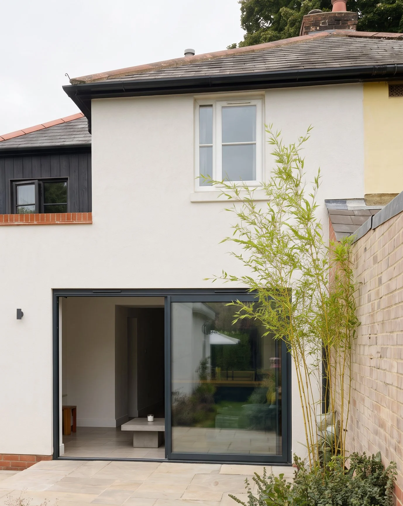 Madiera Villas back extension and glazed doors 