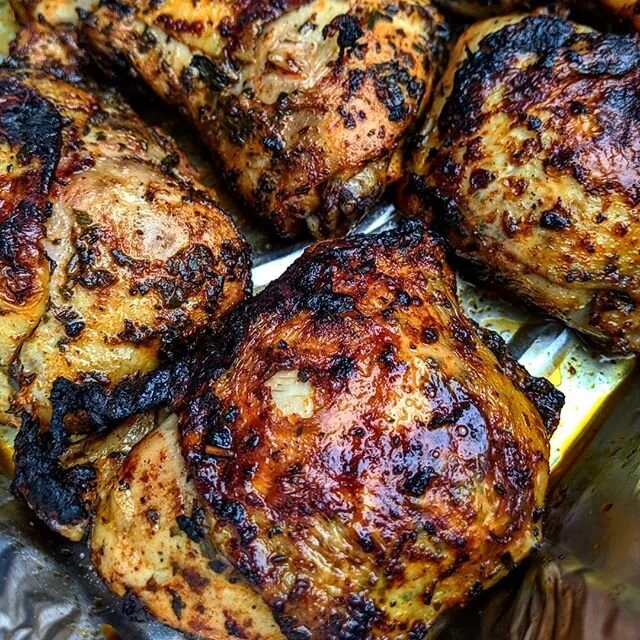 BBQ chicken as interpreted by @rebelmerchant 
Which is to say...yum!..drool!..That sort of thing 😉

#bbqchicken #yum #looksgood #followtherebel #foodies #foodadventure #eatthis #lovewhatyoudo #caterers #chef #cheflife #holidaycatering #grilled #food