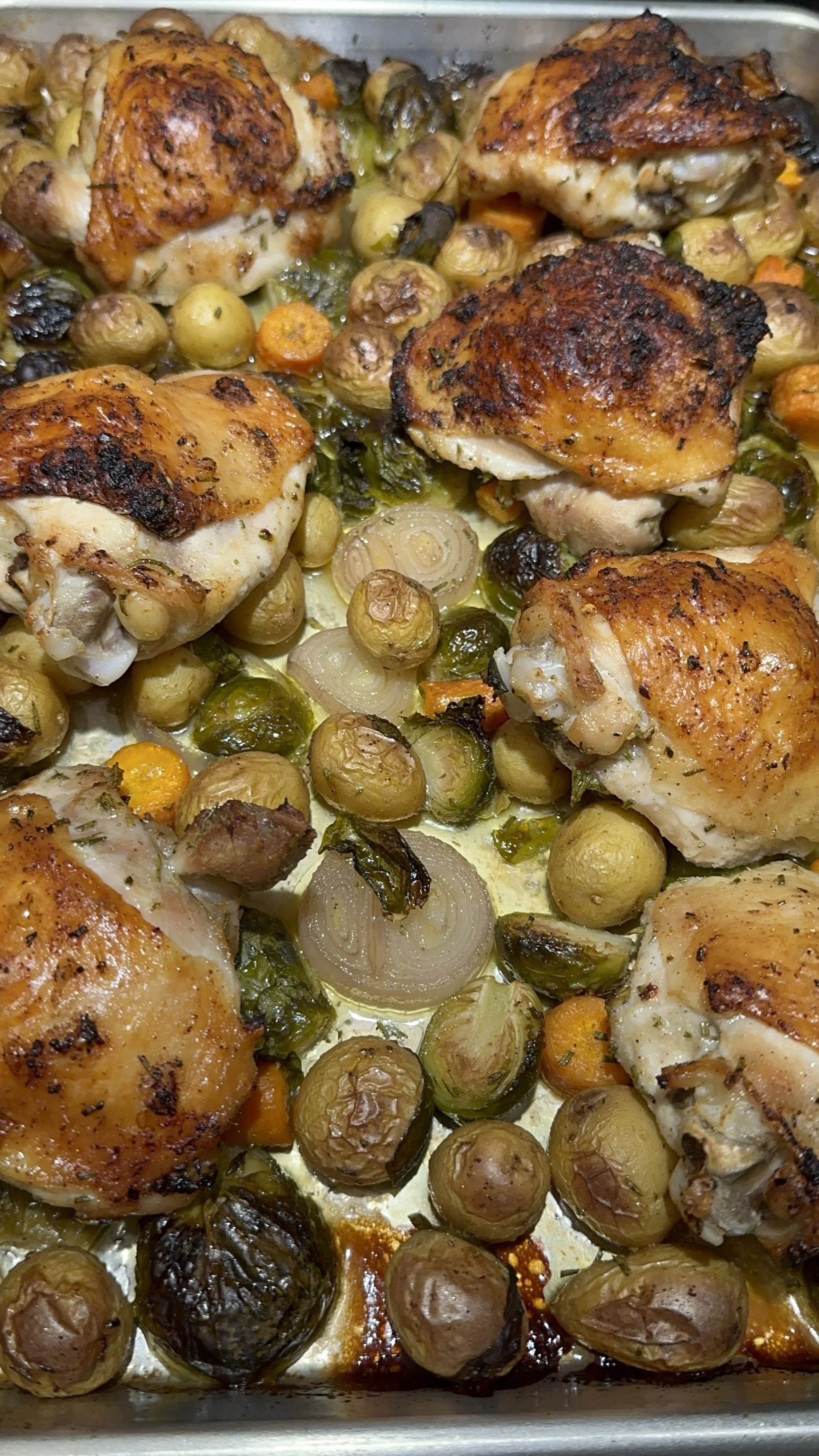 Sheet Pan Lemon-Rosemary Chicken &amp; Veggies