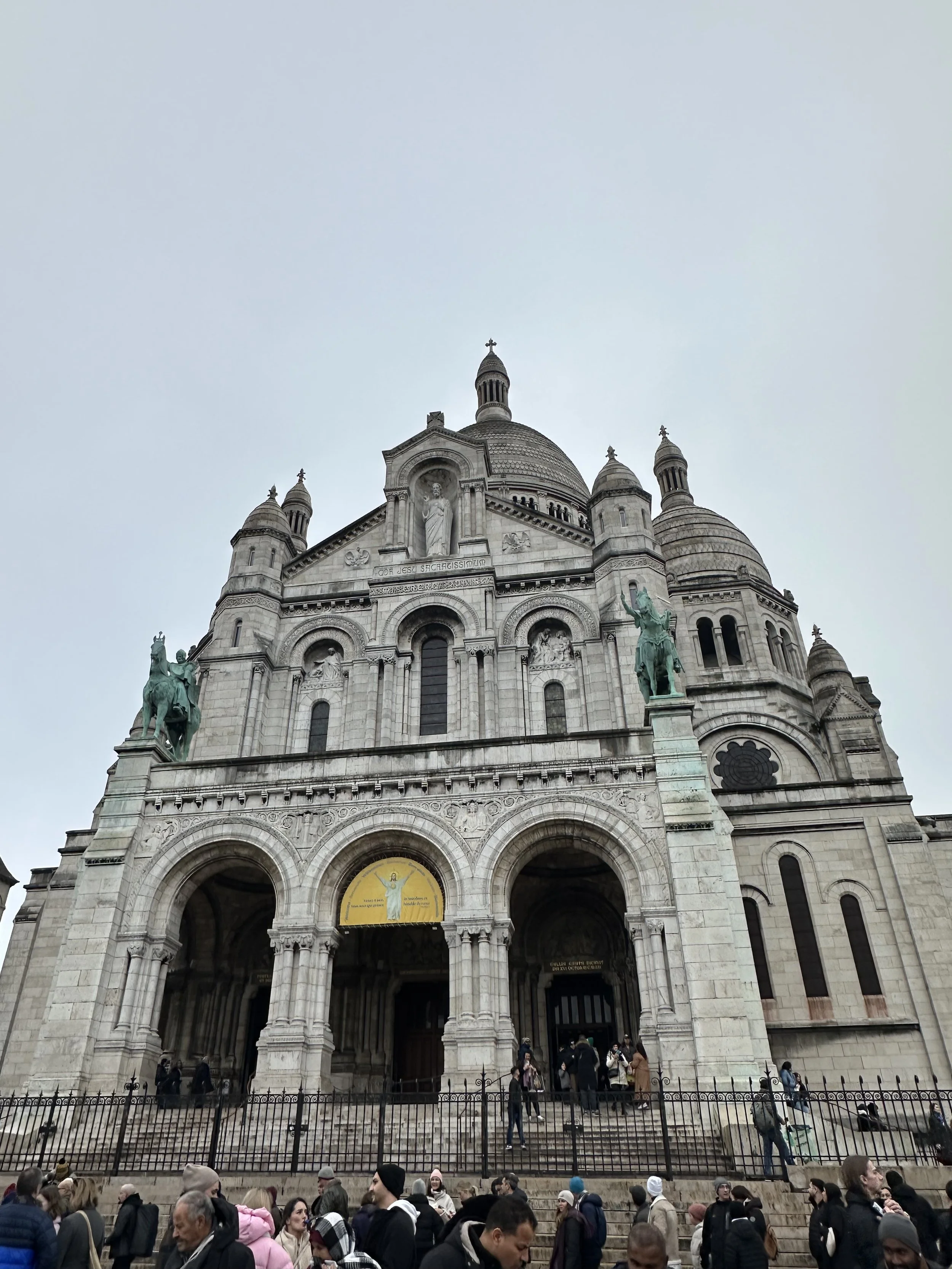 Sacre Couer on a cloudy day in Paris