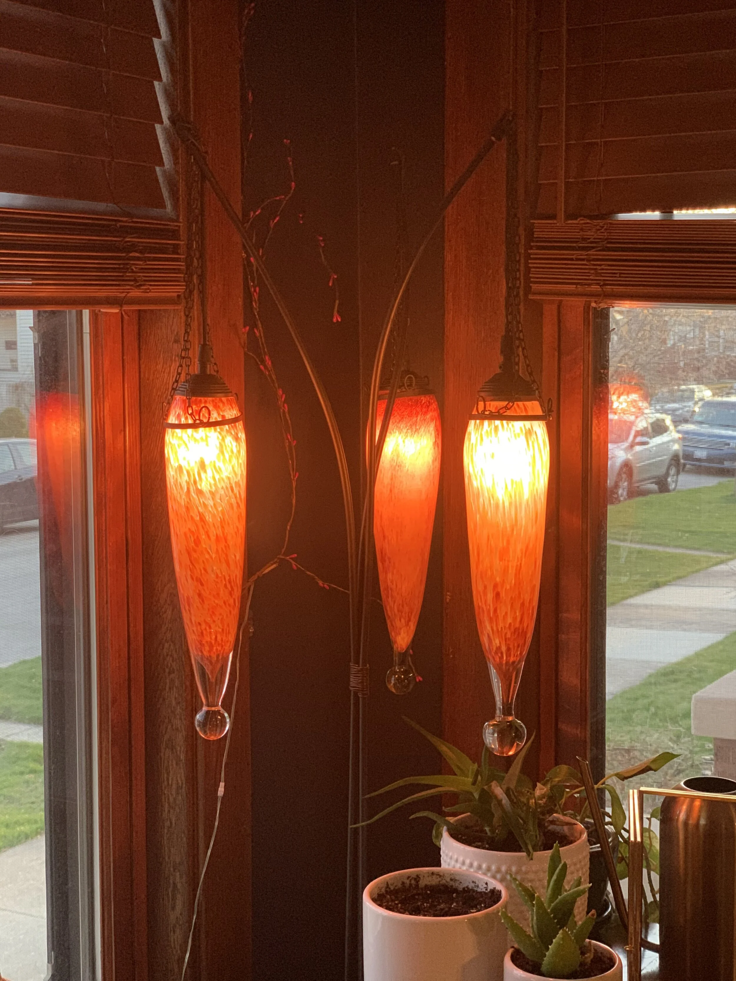 Installed chandelier