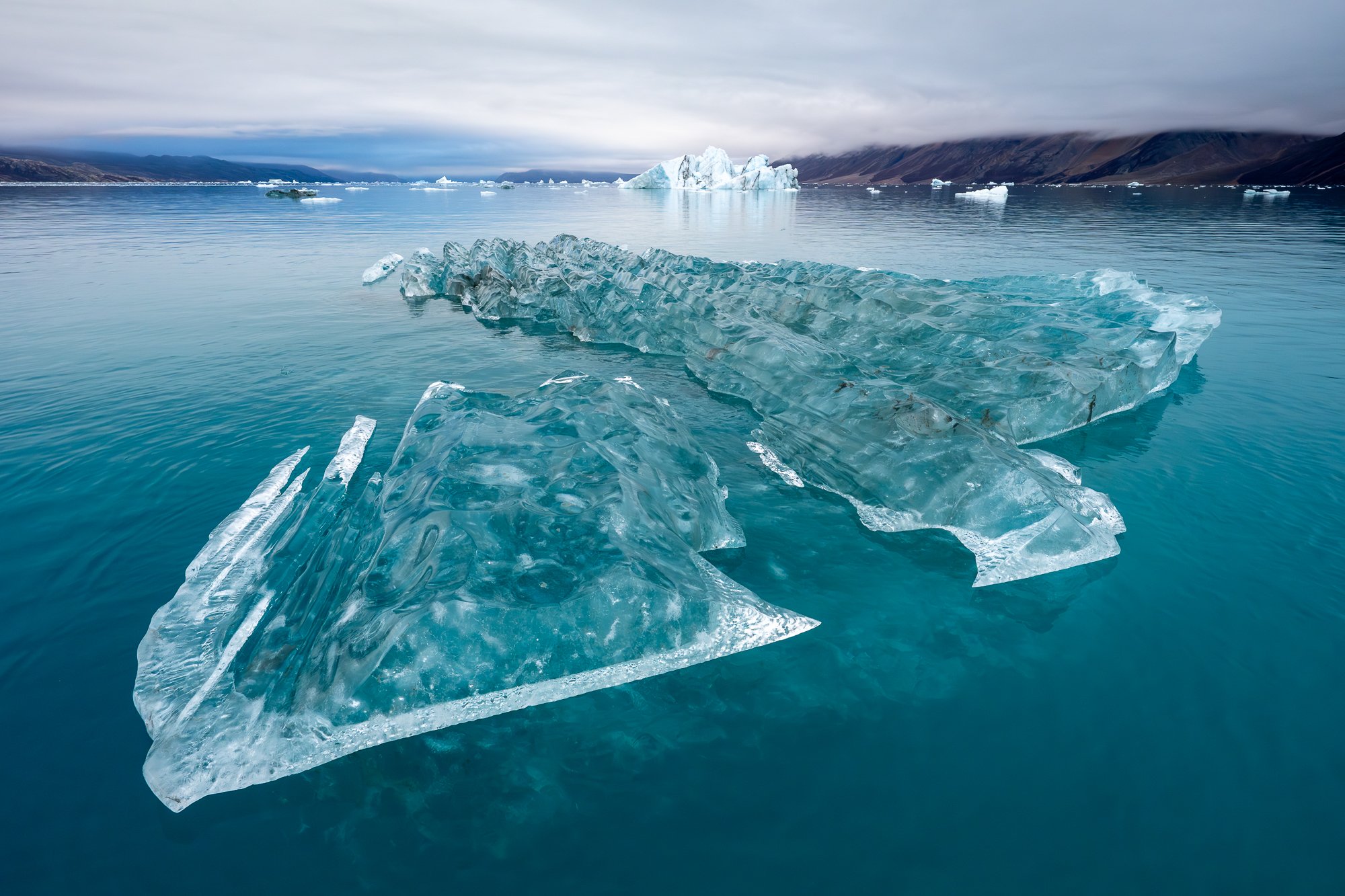 Brash ice, Greenland