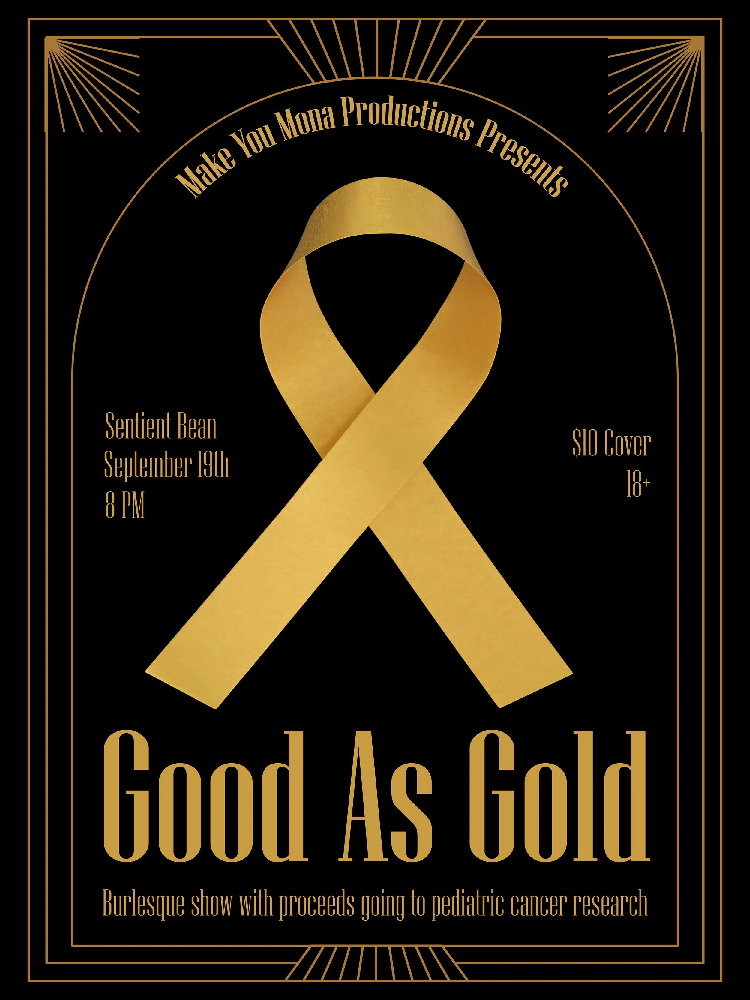 Good as Gold Burlesque Show Fundraiser