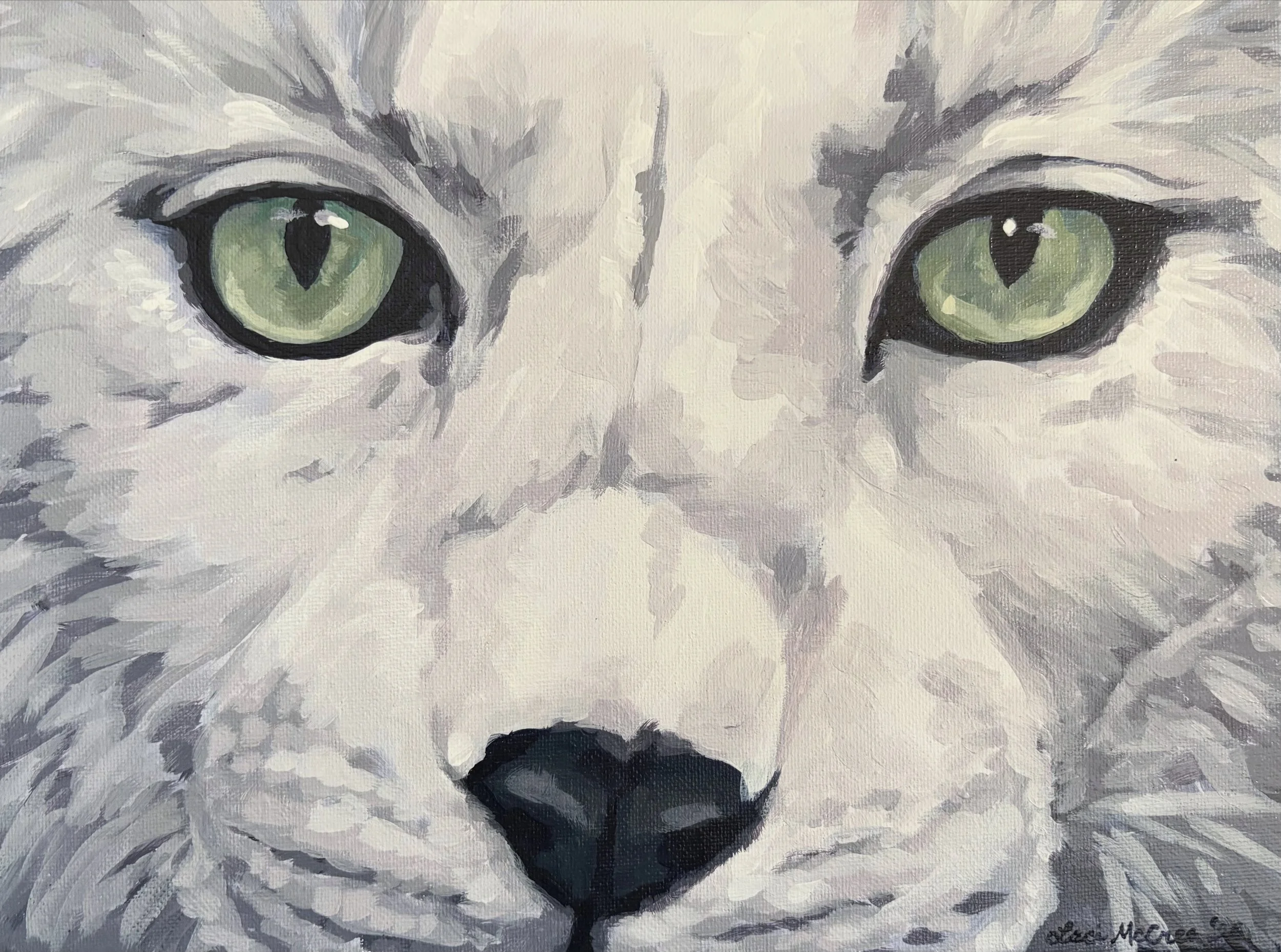 White Lynx Face