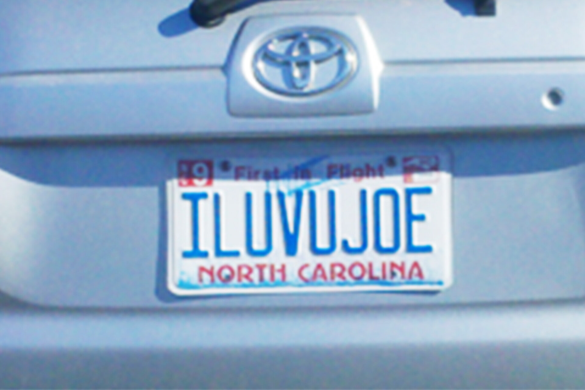 God's License Plate Love Letter