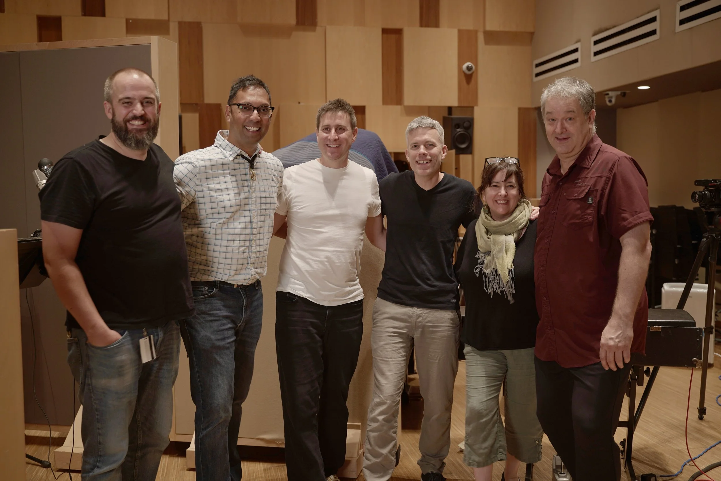 Band photo from recording session