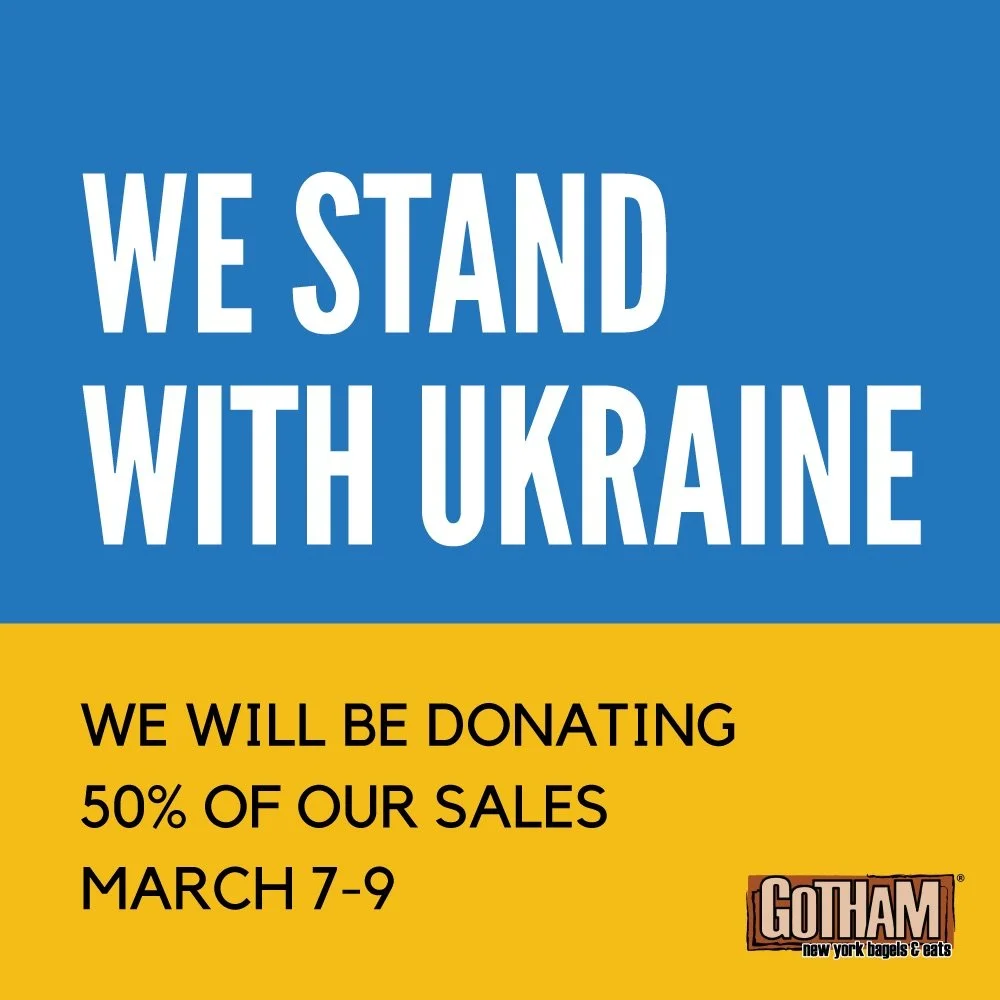 Gotham Bagels Stands With Ukraine