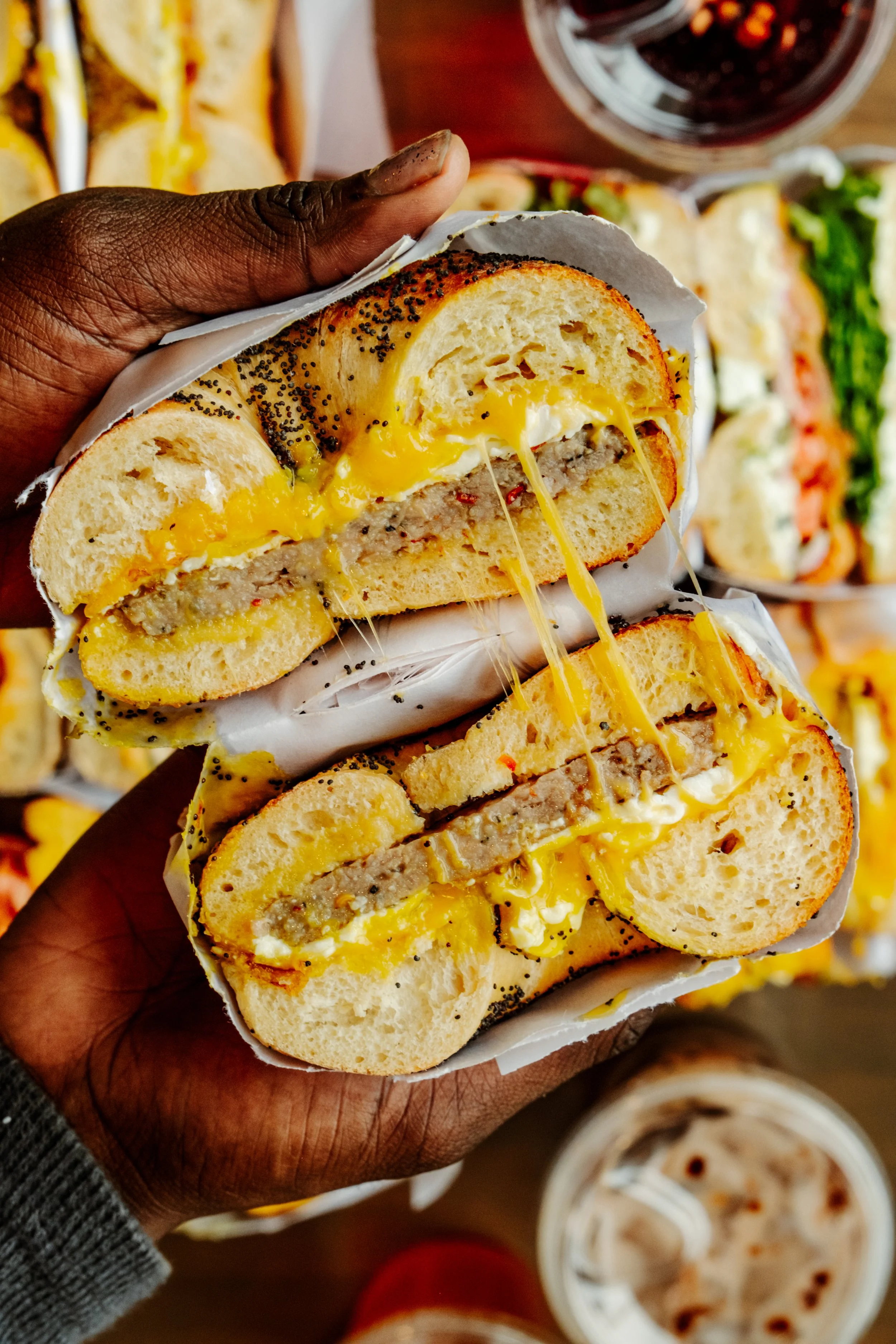 Spicy Sausage, Egg & Cheddar