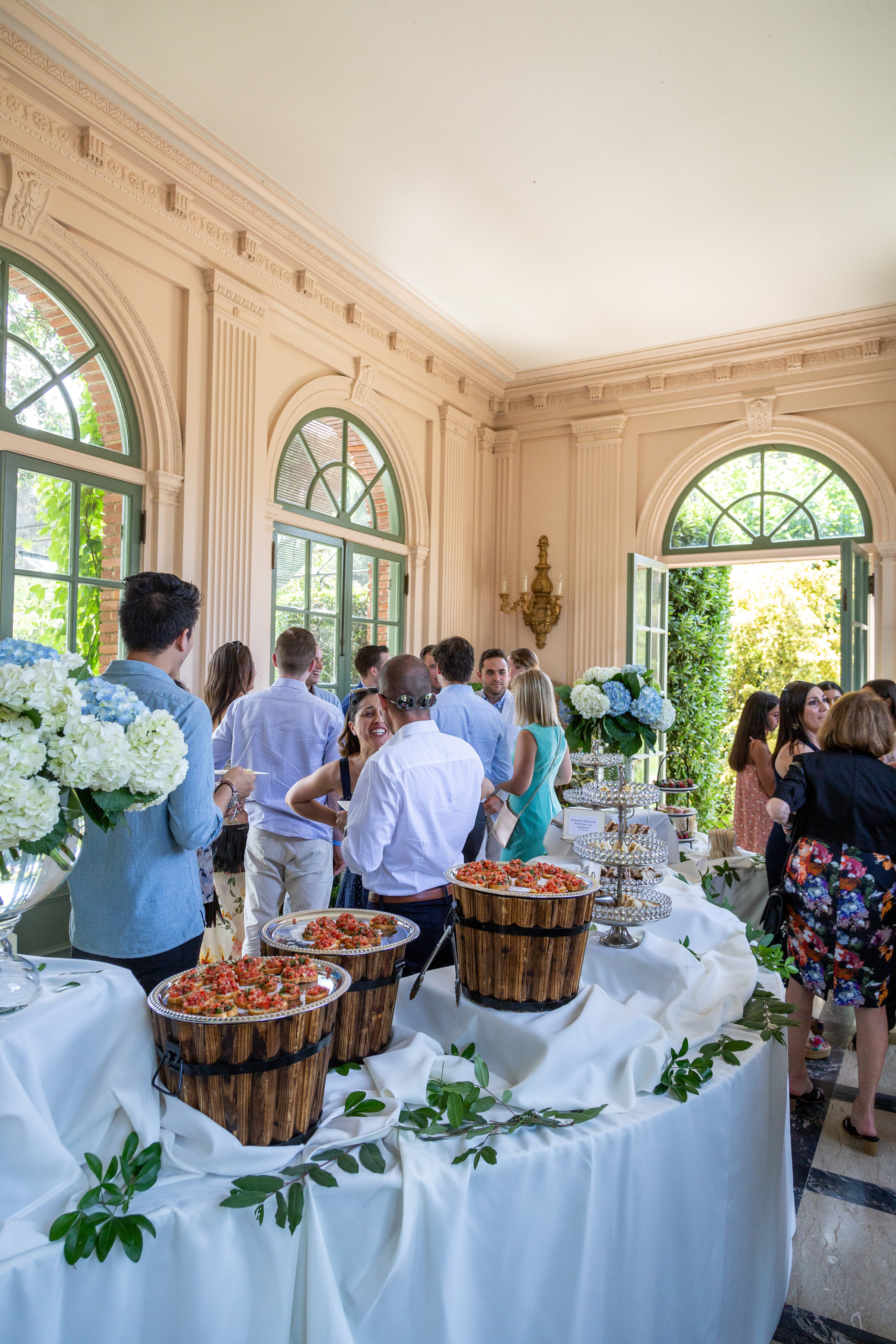 Engagement party at Filoli Gardens in Woodside, California.