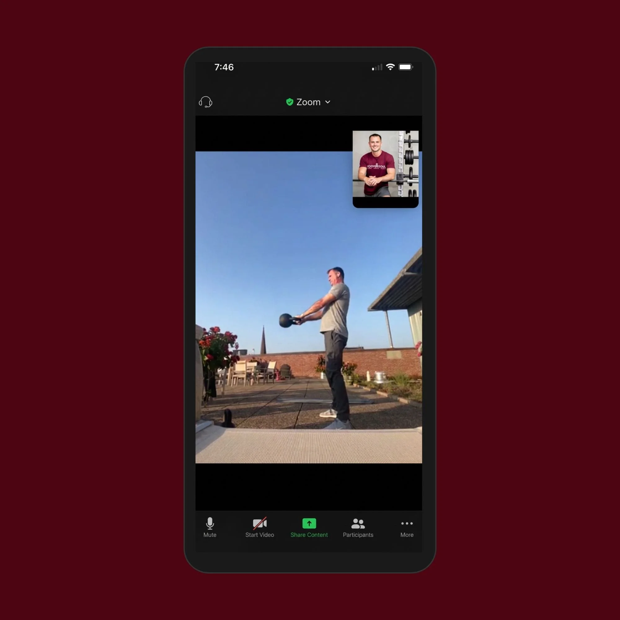 Virtual personal training session with a Body Soul Training coach, providing online fitness coaching from anywhere.