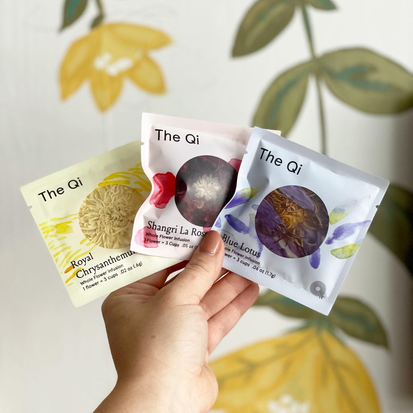 🌸My fave thing in the shop right now is ☕️tea! That might seem odd considering it&rsquo;s 🌞summer, but the possibilities are endless (and gorgeous-and delicious-and magical ) with @drinktheqi 🌸🌺🌼