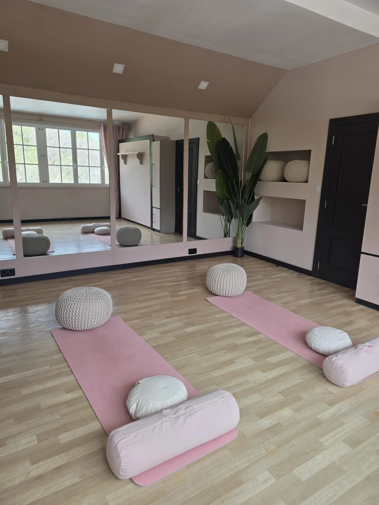Morning yoga, stretch and workout.