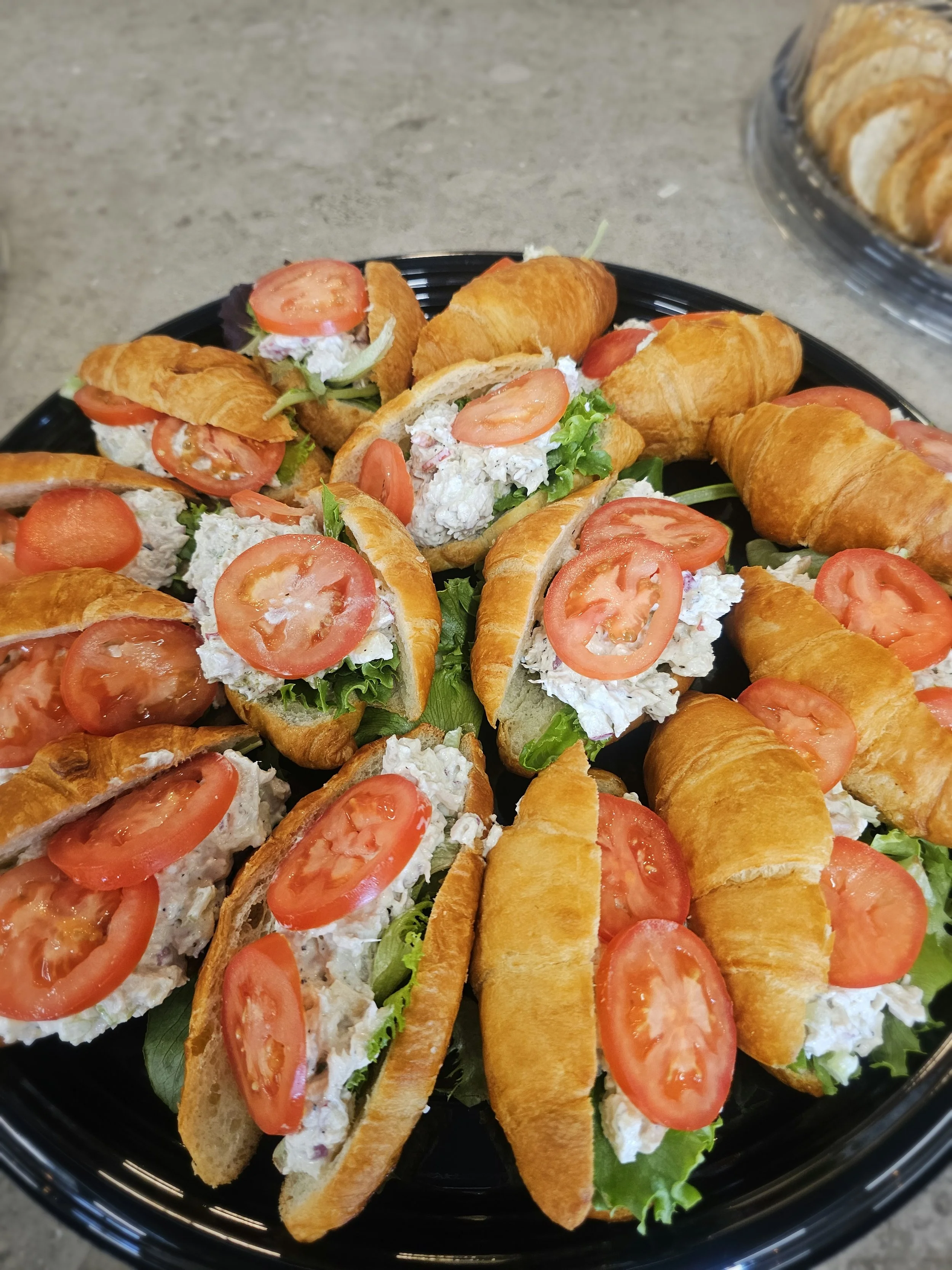 chicken salad on croissant
