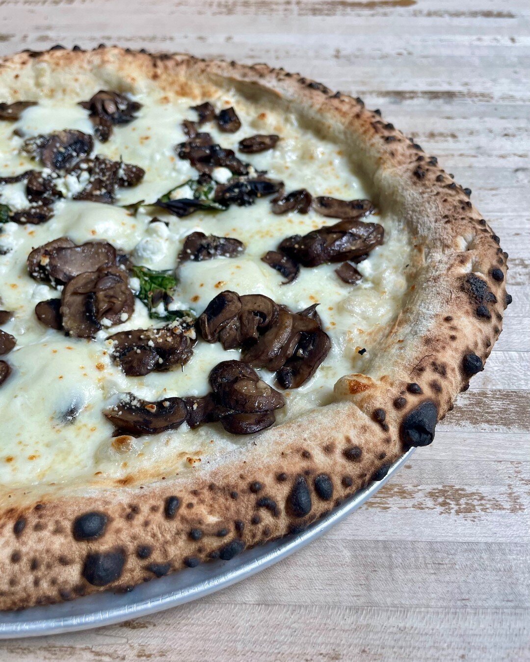 The TERRA 🍄🍕Wild mushrooms, goat cheese, truffle oil, house mozzarella, and fresh basil. ☔The forecast calls for a rainy week, which sometimes calls for delivery or pick up. Hit the link in our bio... ⠀⠀⠀⠀⠀⠀⠀⠀⠀
Hours: Monday - Thur: 4-10 pm