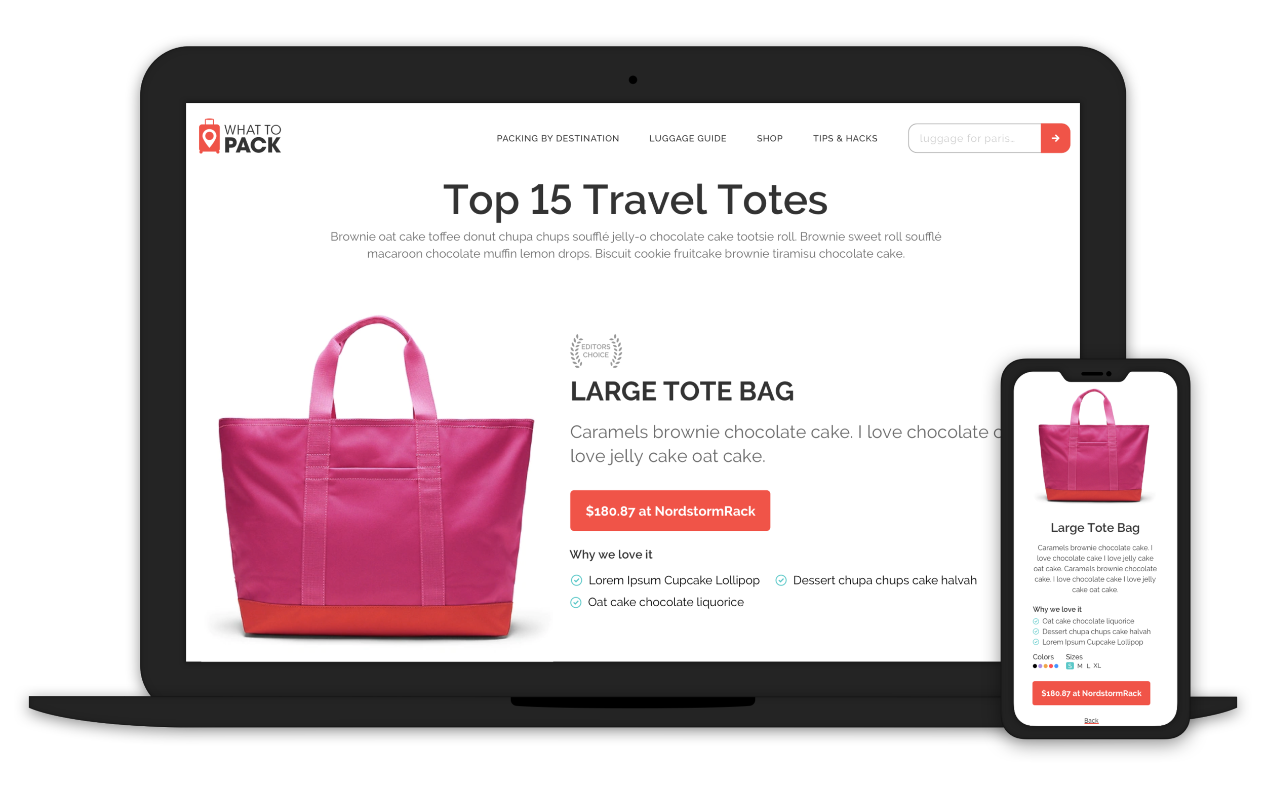 Affiliated eCommerce store