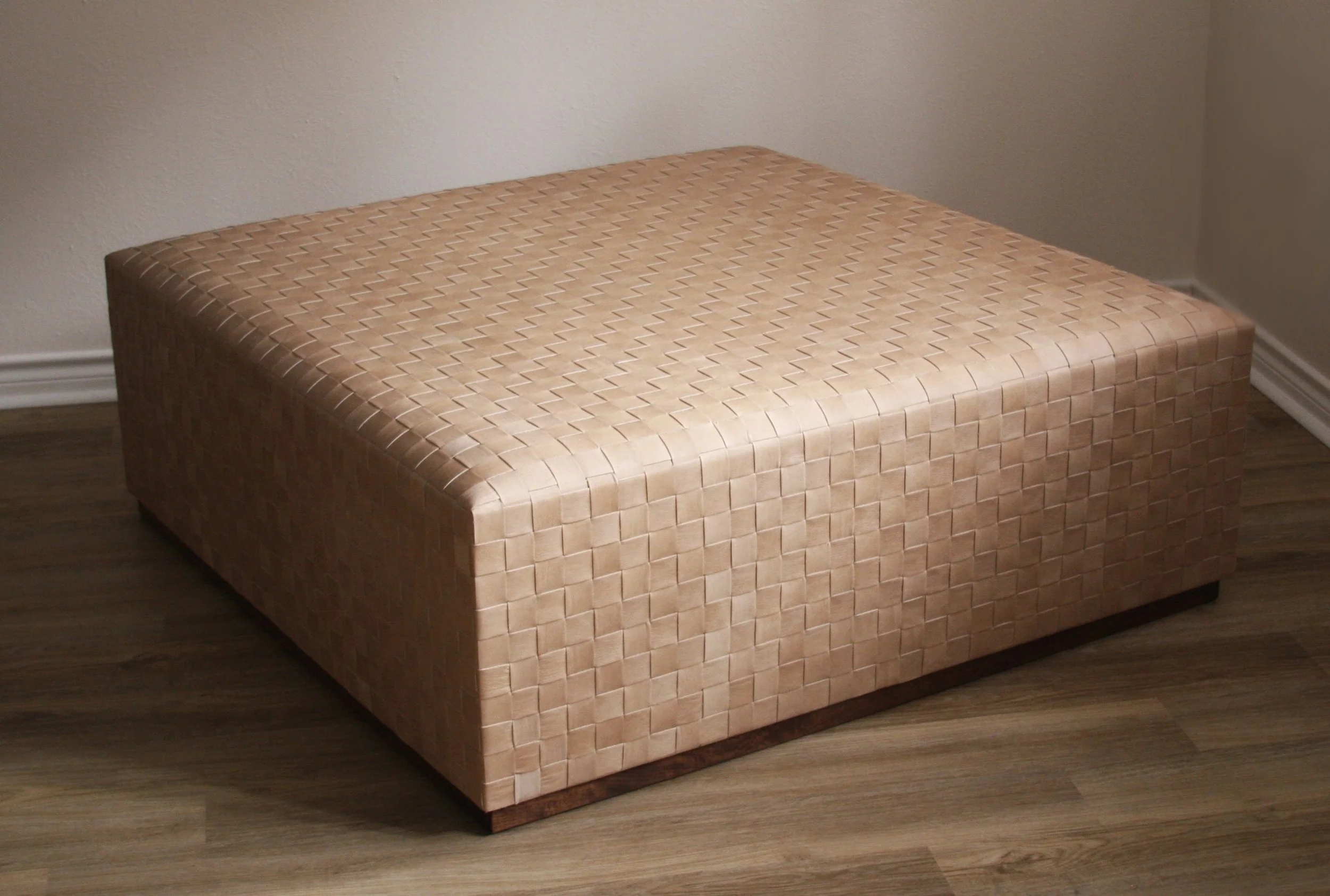 Woven Leather Coffee table
