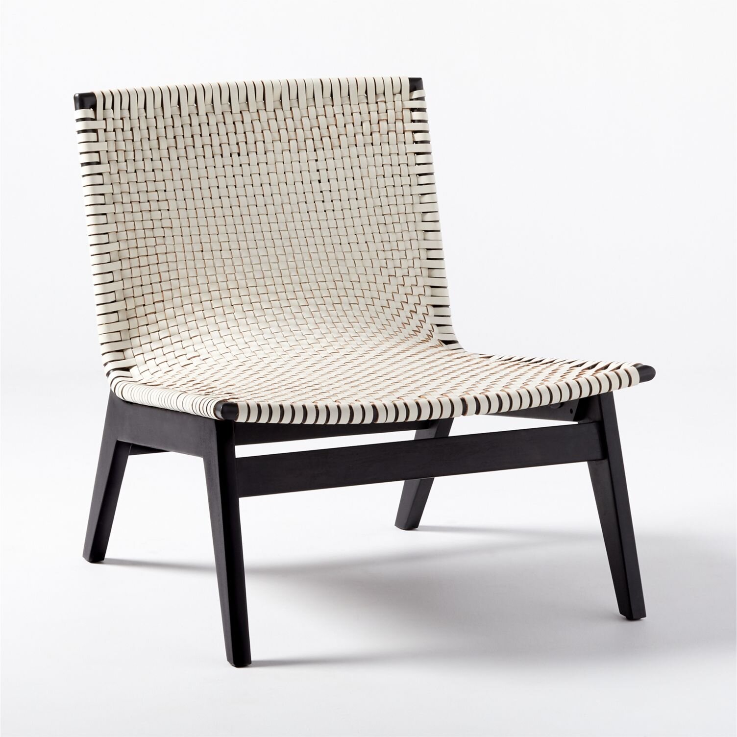 CB2 - Morada Woven Leather Chair