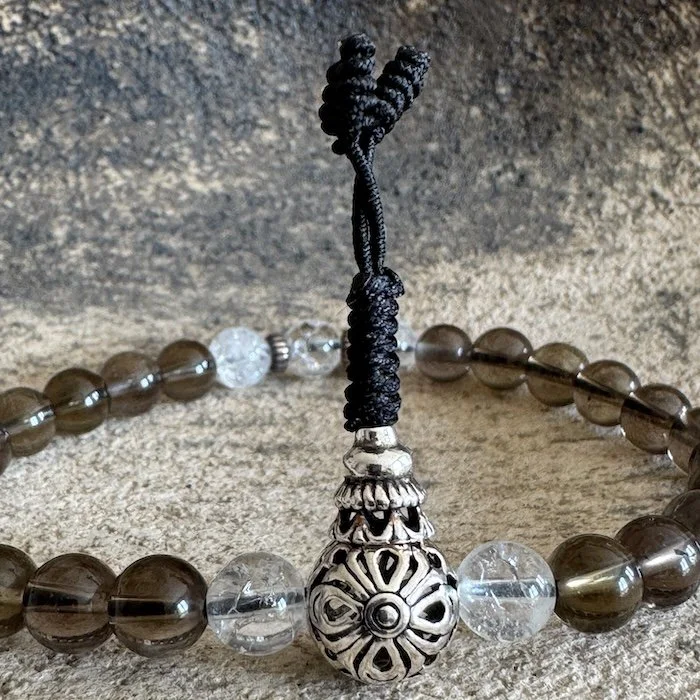 Smoky quartz in karma kagyu style.JPG