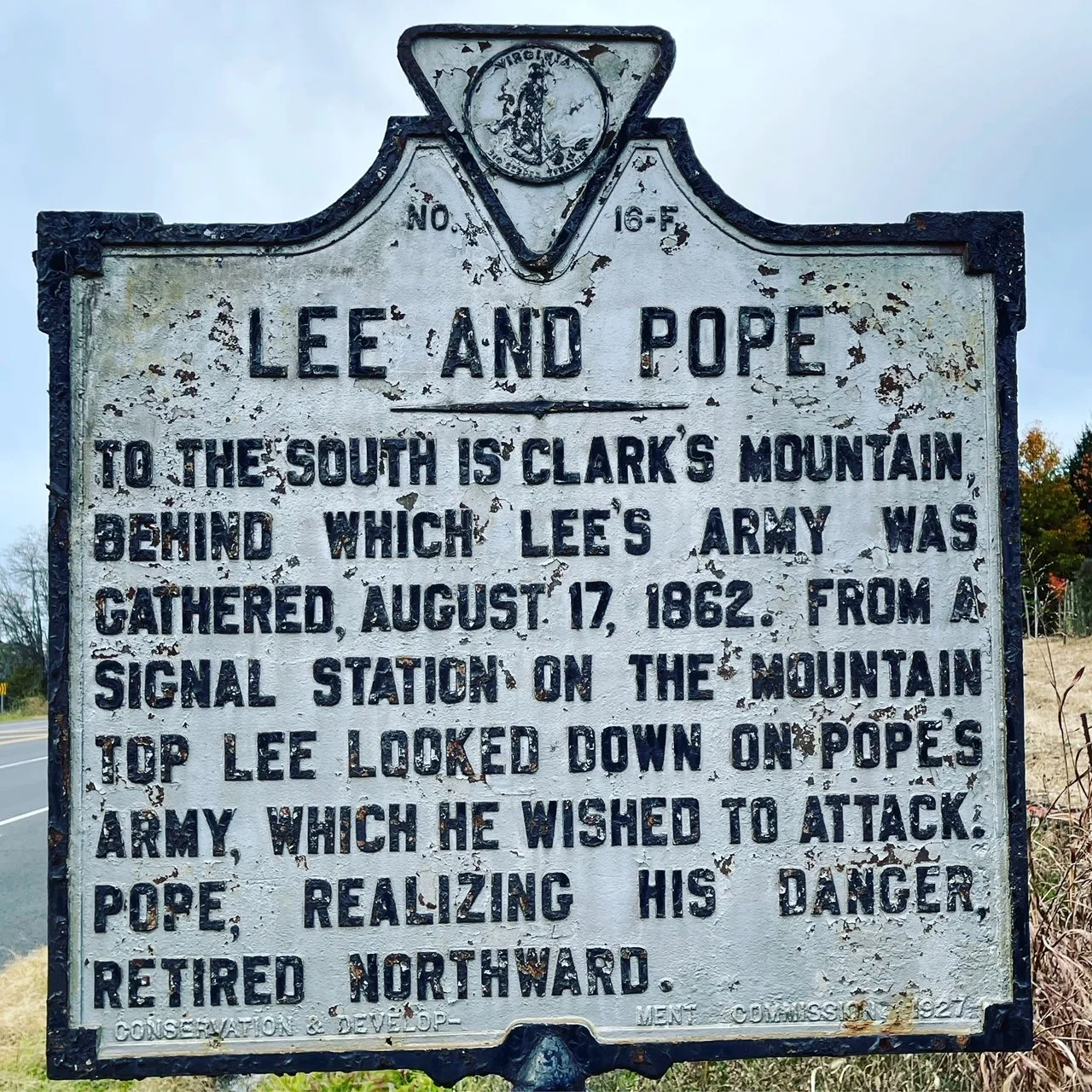 Lee and Pope Historical Marker