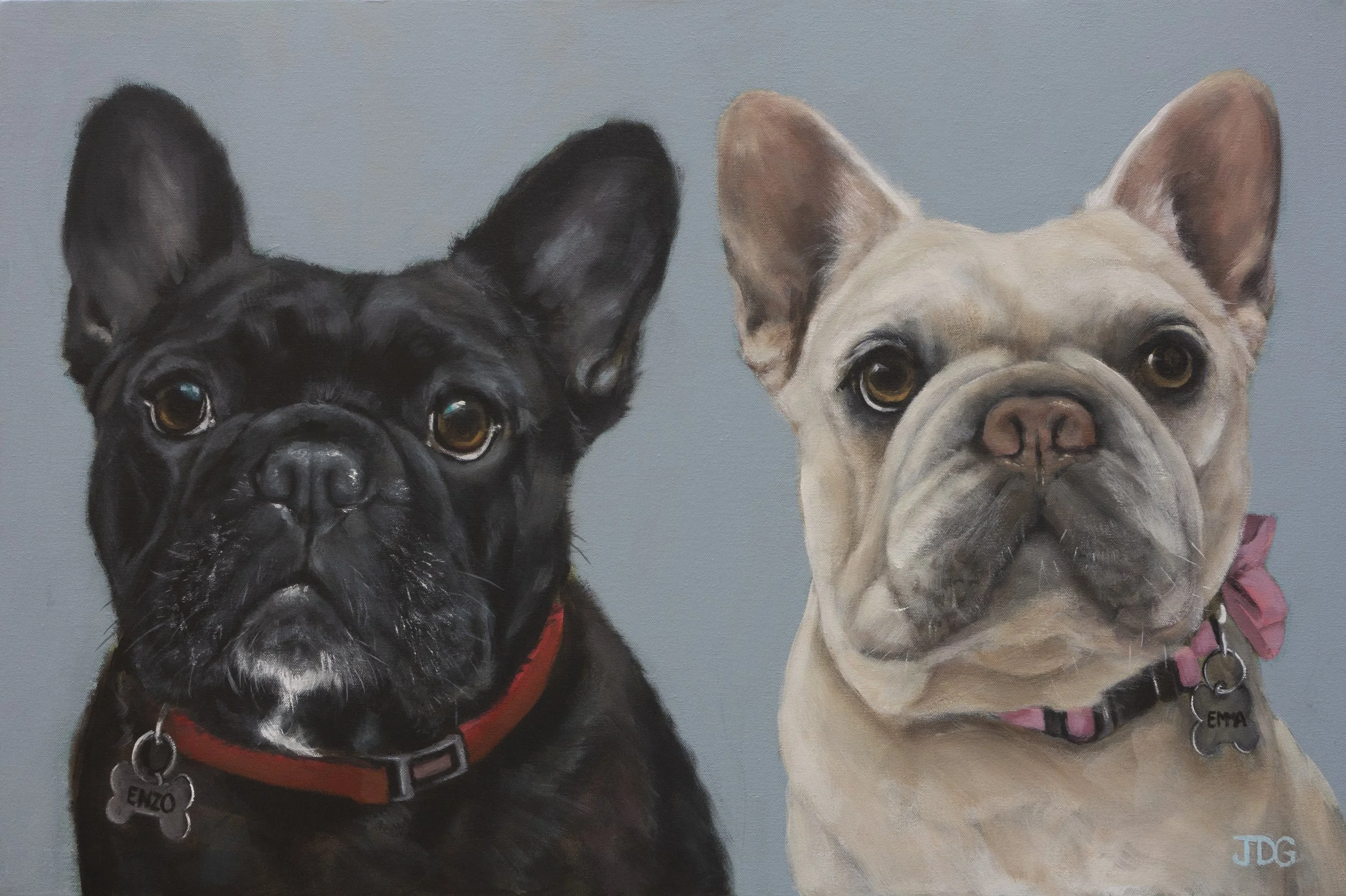 Enzo and Emma, French Bulldogs