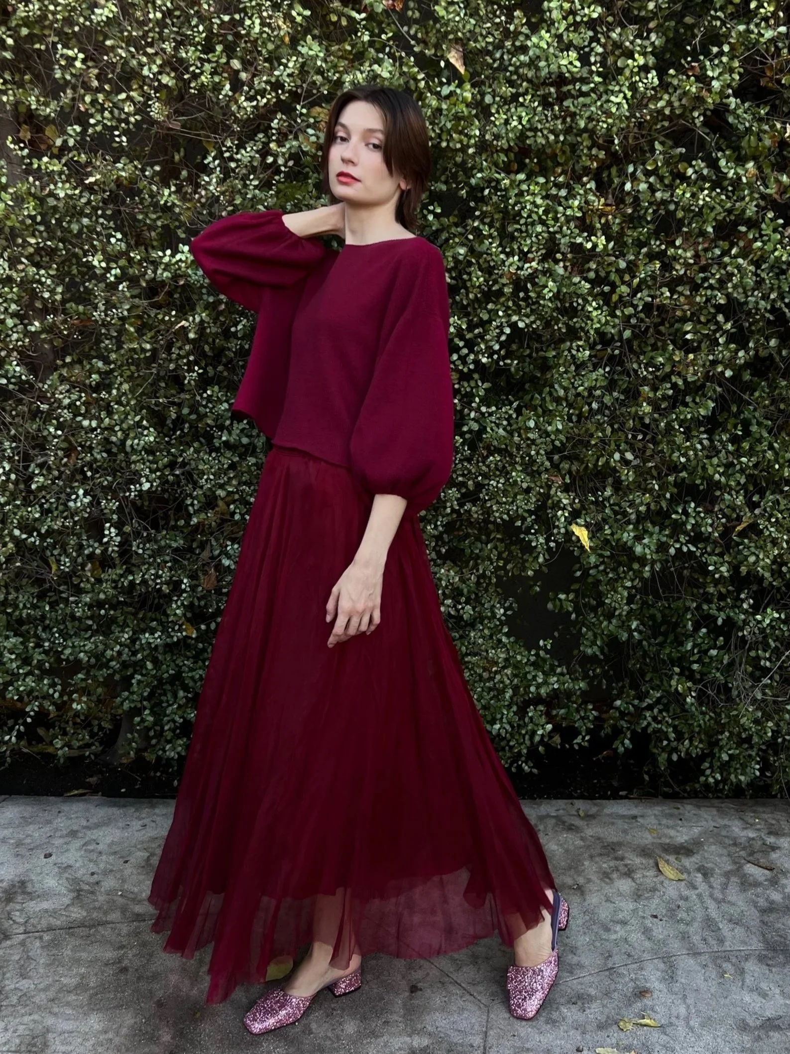 Bordeaux Cashmere  Sweater