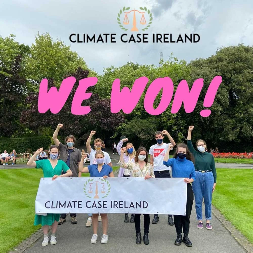 It took the action of citizens to hold the Irish government accountable for its inaction on the Climate Crisis, which threatens both planetary health and human health. Credit: Climate Case Ireland