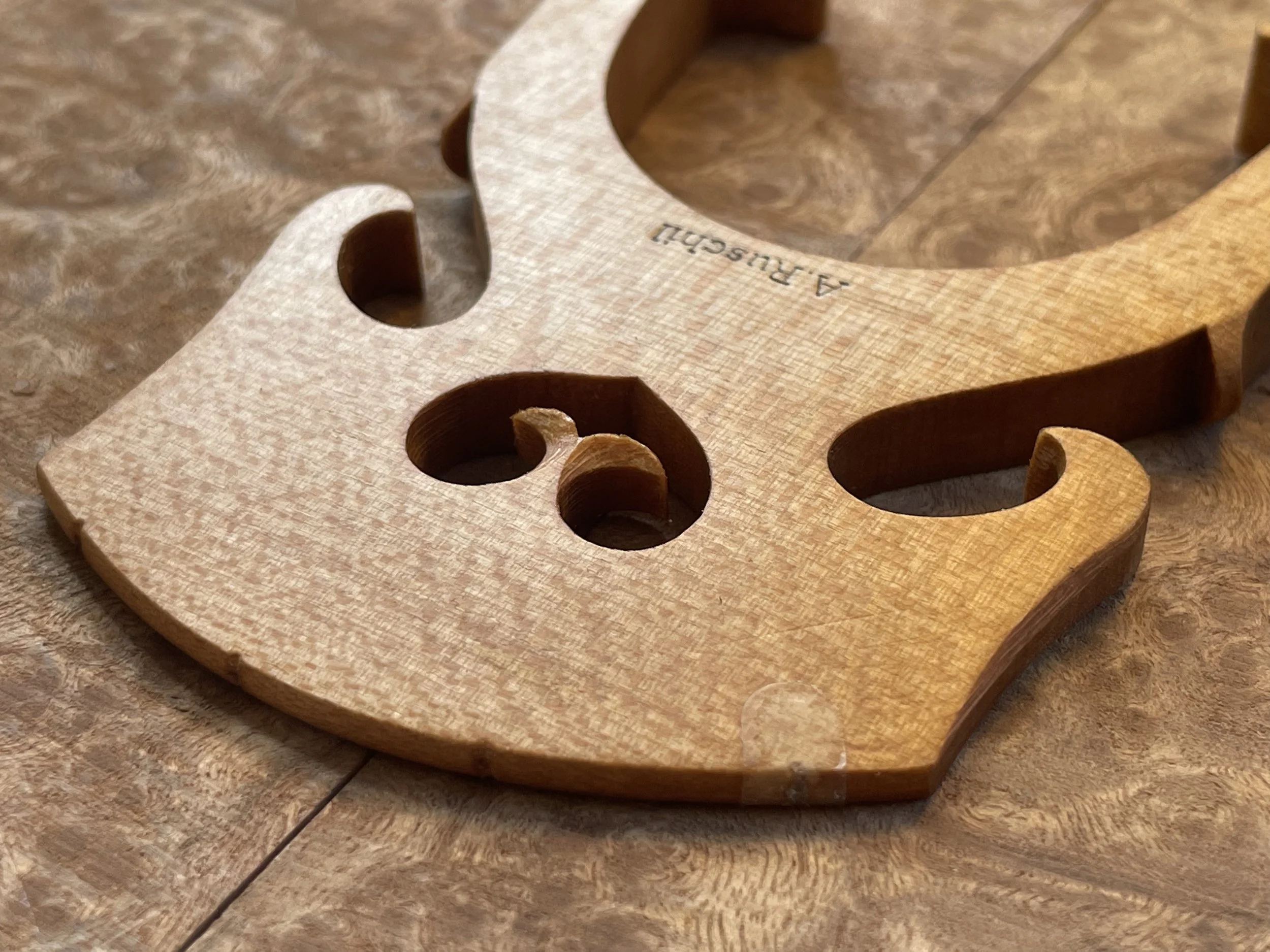 10-Pack Aged Maple Wood Cello Bridges - Belgian/French Style, 4/4 Full Size