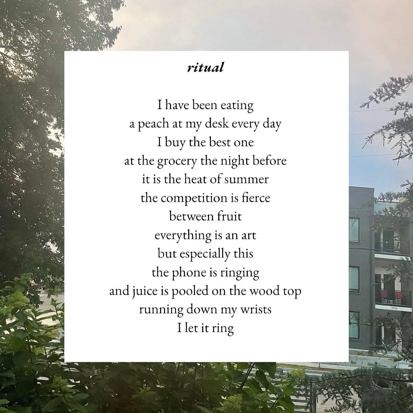 this feels like the most meaningful poem I have ever written . can&rsquo;t explain why. there&rsquo;s just something about it