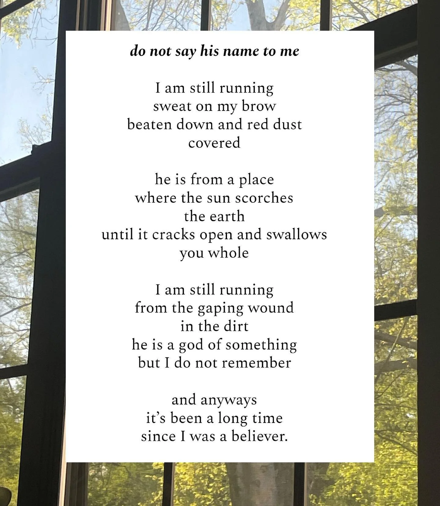 turning all my poems into songs now because I have no new ideas