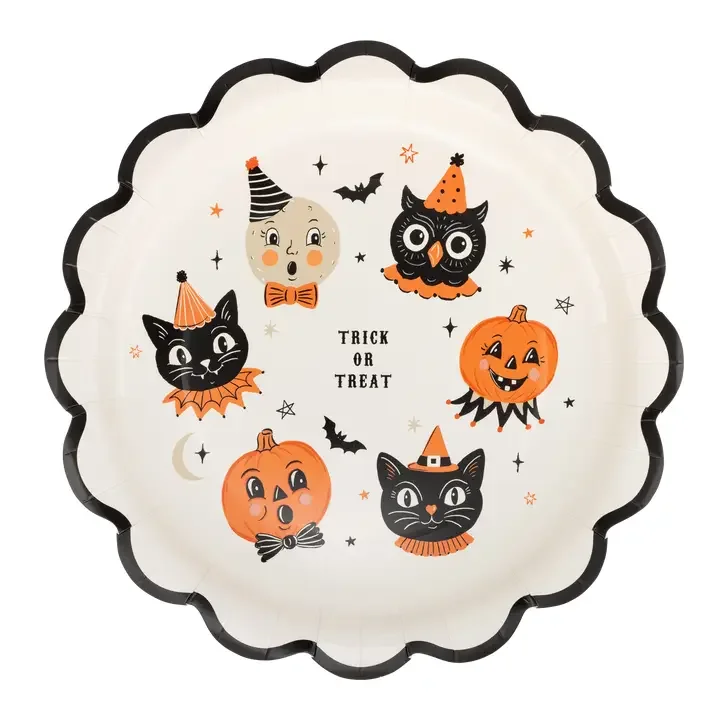 Vintage Halloween Character Plates
