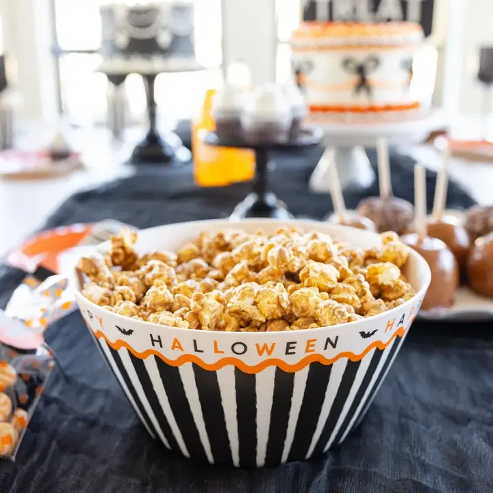 Happy Halloween Bamboo Bowl