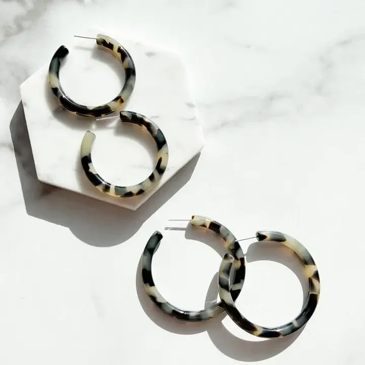 Tortoiseshell Hoops