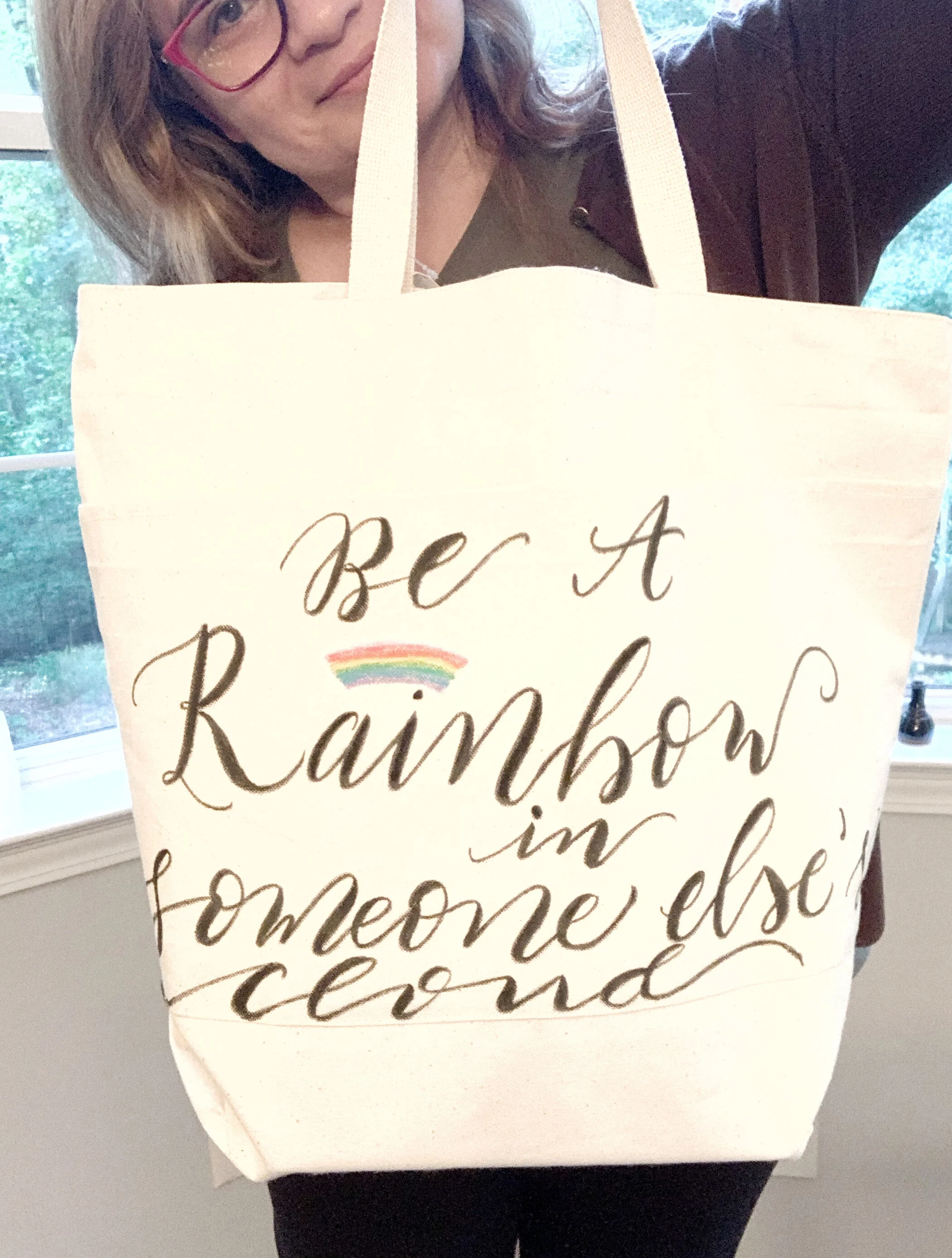  Quote Canvas Bag -Handwritten in Calligraphy