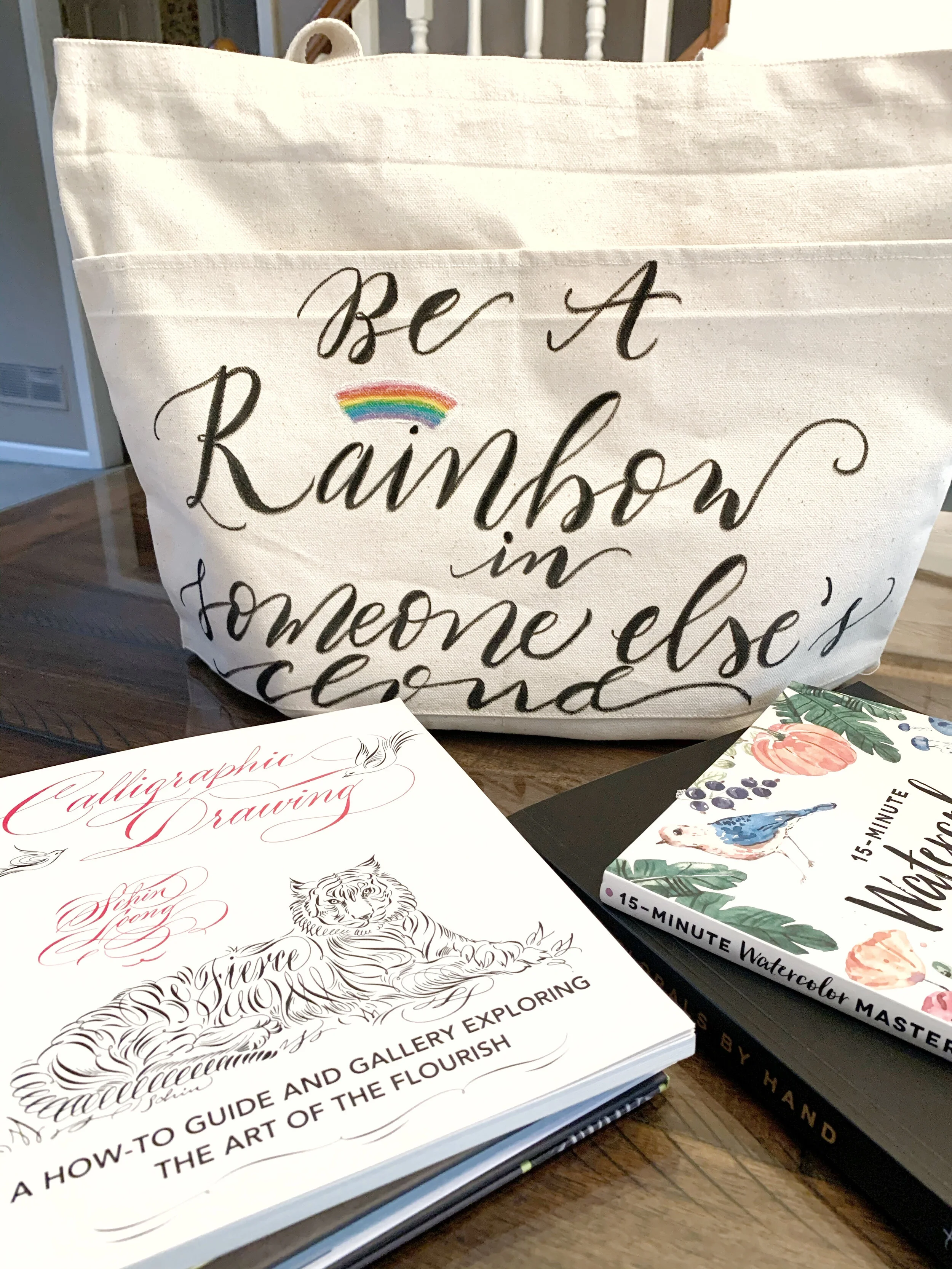  Quote Canvas Bag -Handwritten in Calligraphy
