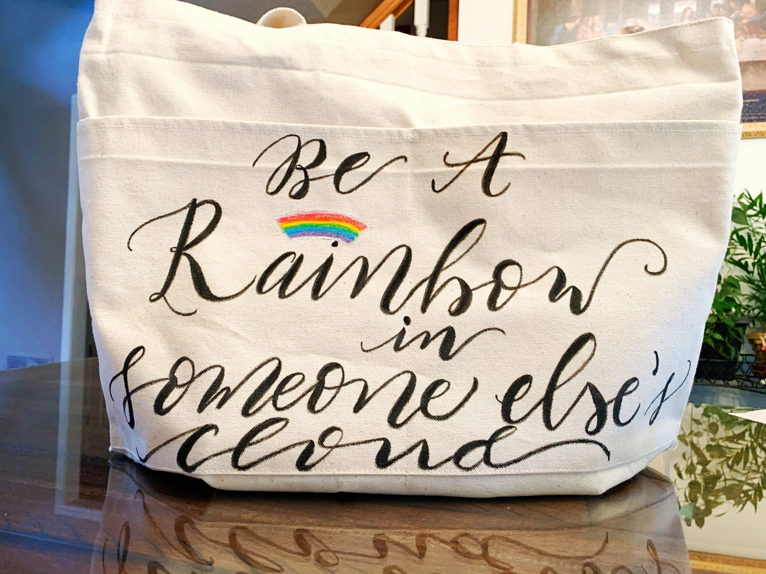 Quote Canvas Bag  - Handwritten in Calligraphy