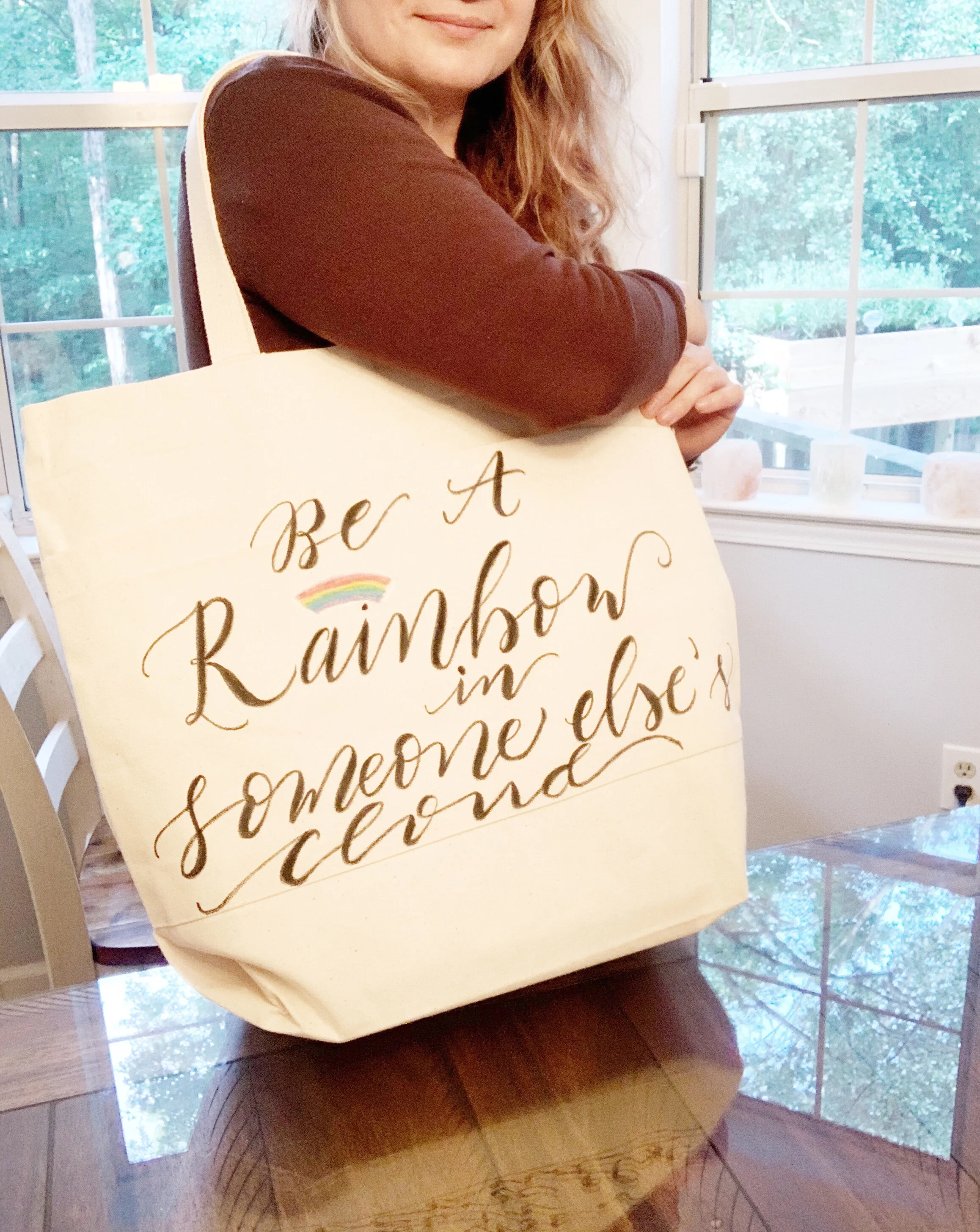  Quote Canvas Bag -Handwritten in Calligraphy