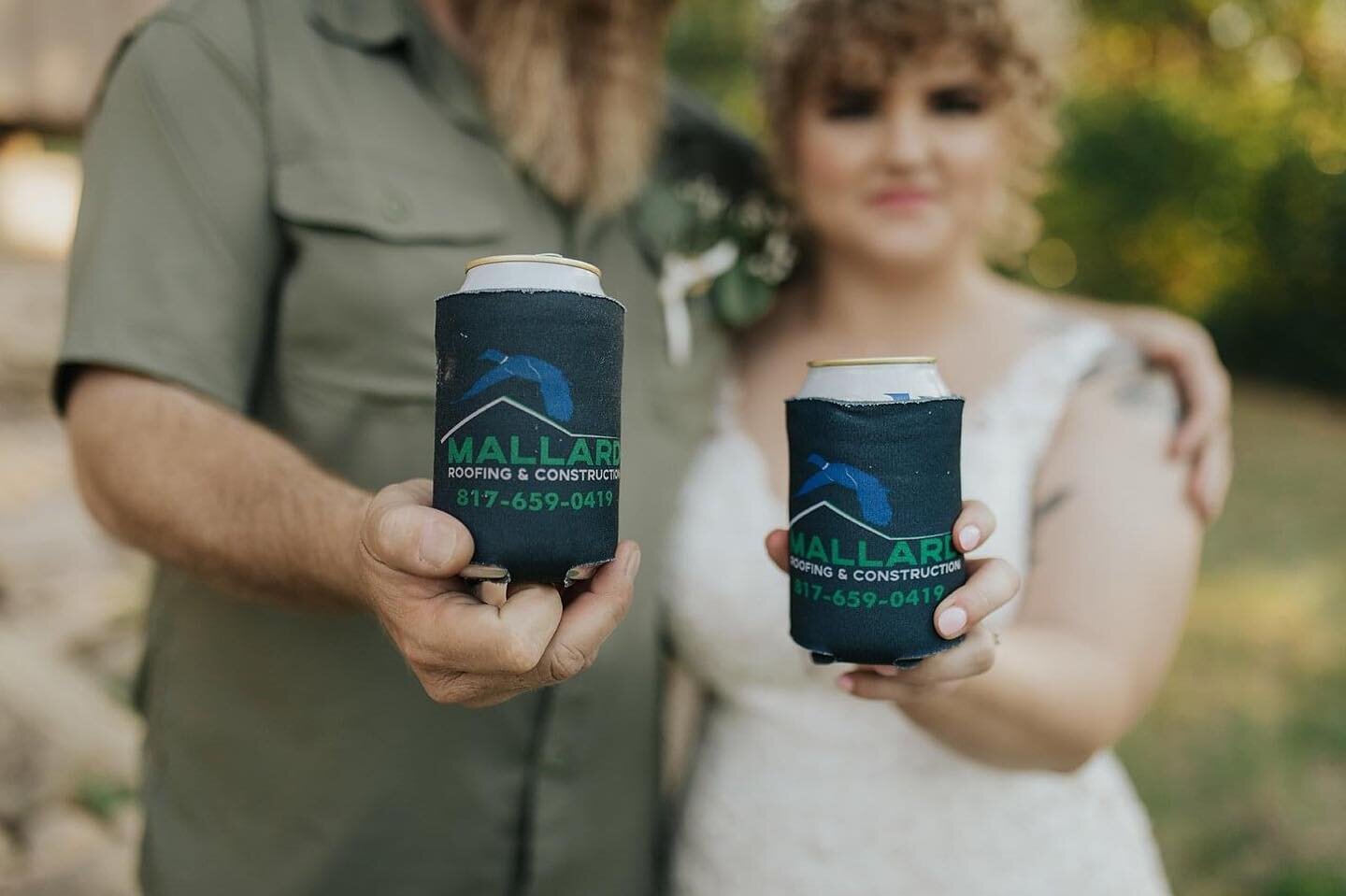 Naturally, Mallard Roofing &amp; Construction had to be included in the wedding.