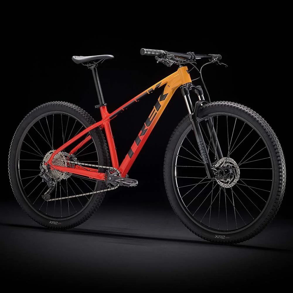 Trek Marlin 7 - Marigold to Radioactive Red Fade — BIKEFACTORY 